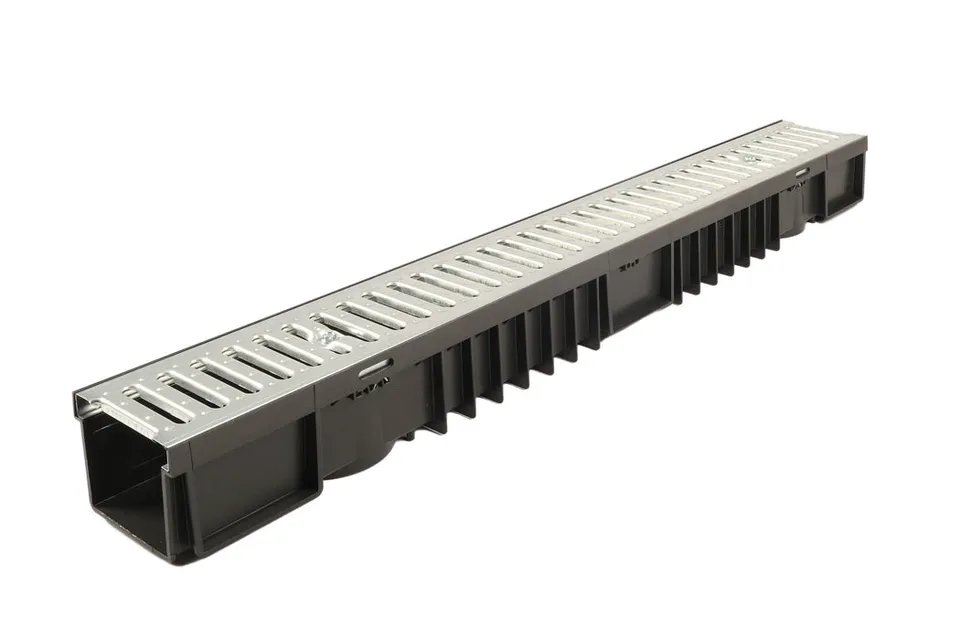 marley-entw-sserungsrinne-typ-105-a15-1000-x-130-x-105-mm-mit-stahlgitter image 1
