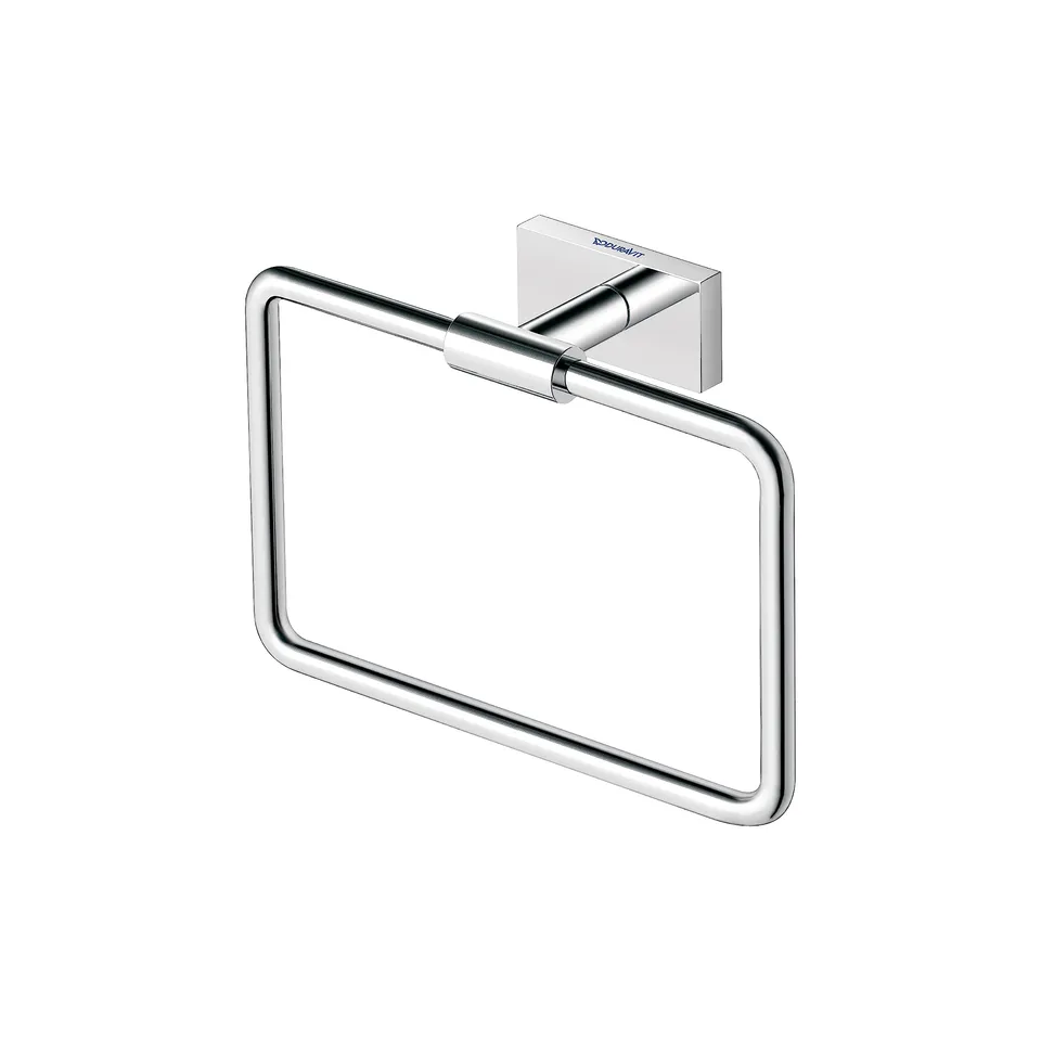 duravit-karree-handtuchring-wandmontage-chrom-20-cm-x-6-cm-schwenkbar-180 image 1