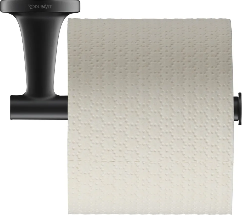 duravit-starck-t-papierrollenhalter-f-r-1-rolle-schwarz-matt-wandmontage image 1