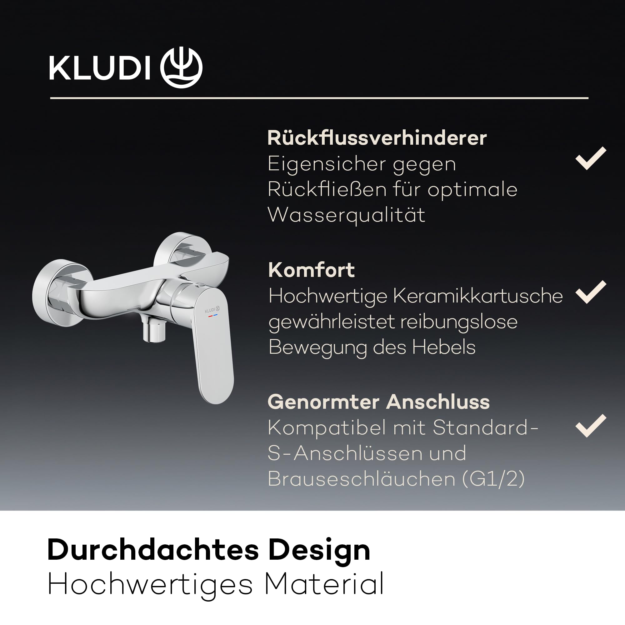 kludi-x1-duscharmatur-aufputz-brause-einhandmischer-chrom image 6