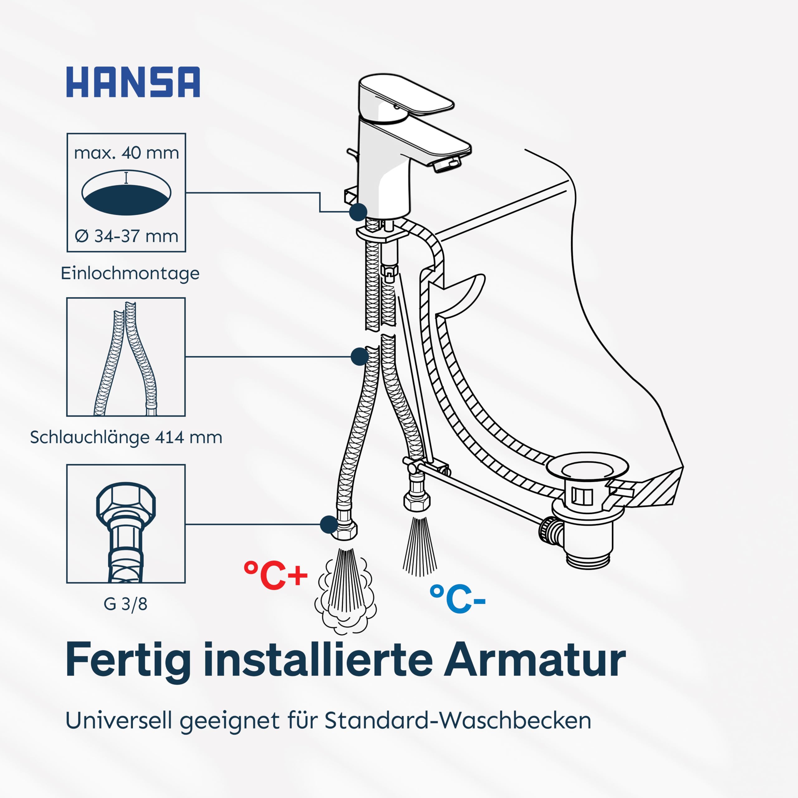 hansa-basic-waschtischarmatur-einhebelmischer-mit-ablaufgarnitur-mit-zugstange-c image 6