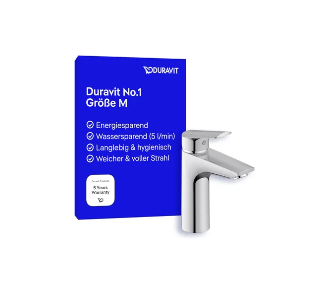 duravit-no-1-waschtischarmatur-m-auslauf-117-mm-freshstart-chrom image 1