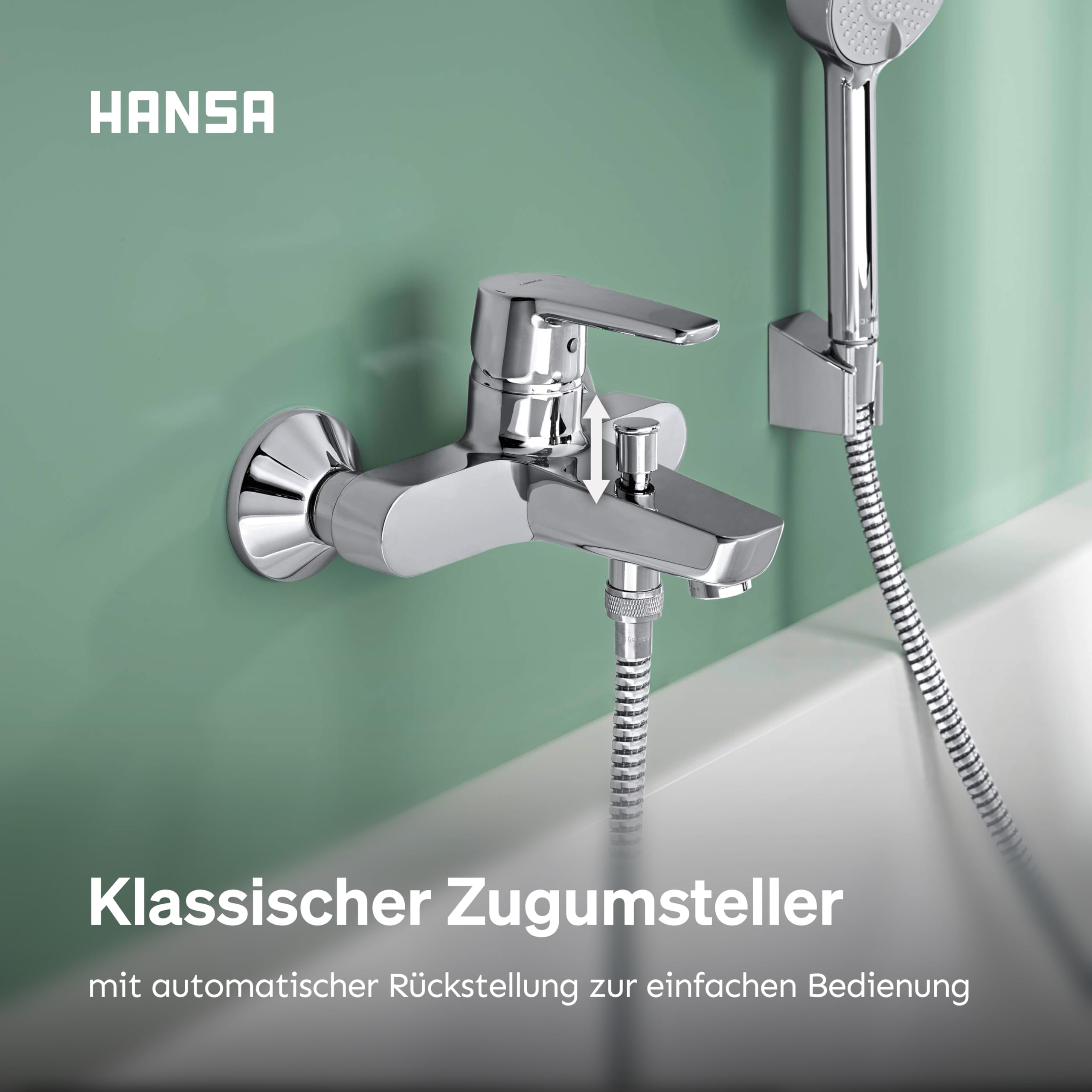 hansa-polo-badewannenarmatur-einhebelmischer-wandmontage-mit-zugumsteller-chrom image 8