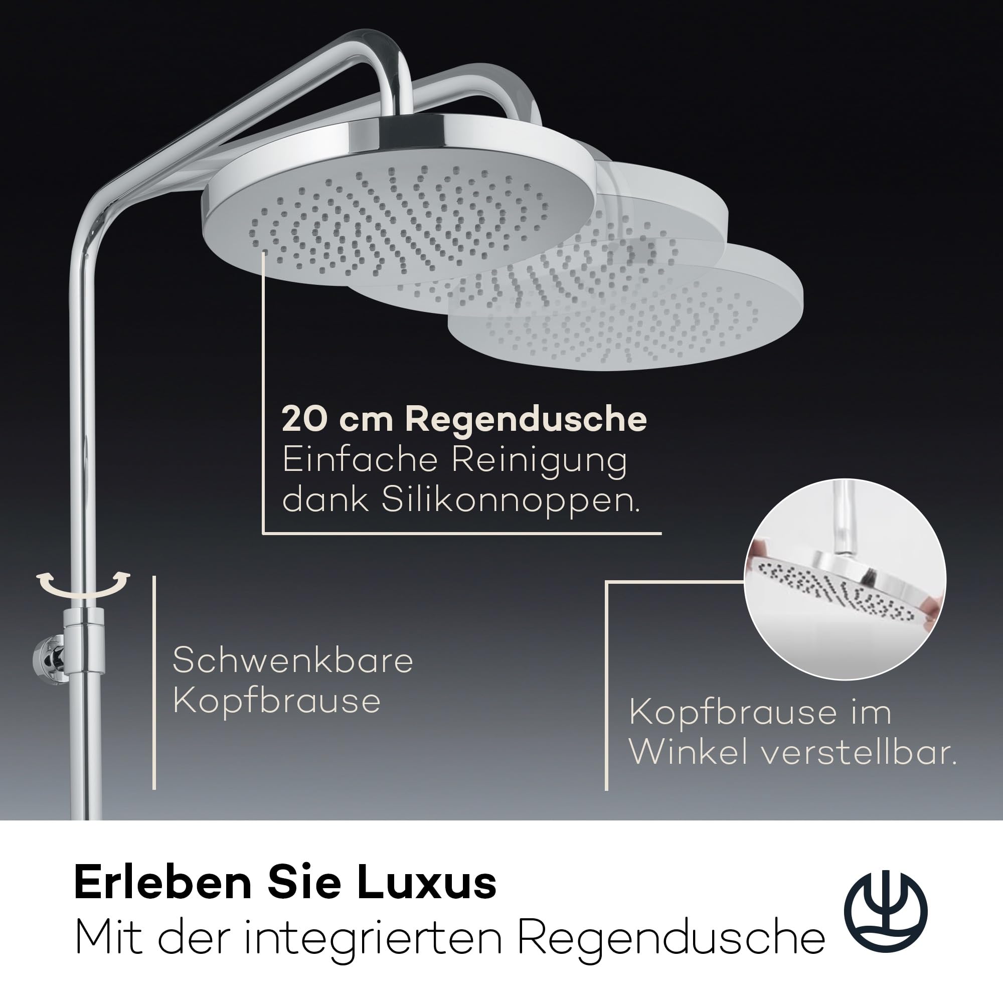 kludi-x3-duschsystem-mit-thermostat-20-cm-regendusche-3-strahlarten-chrom image 3