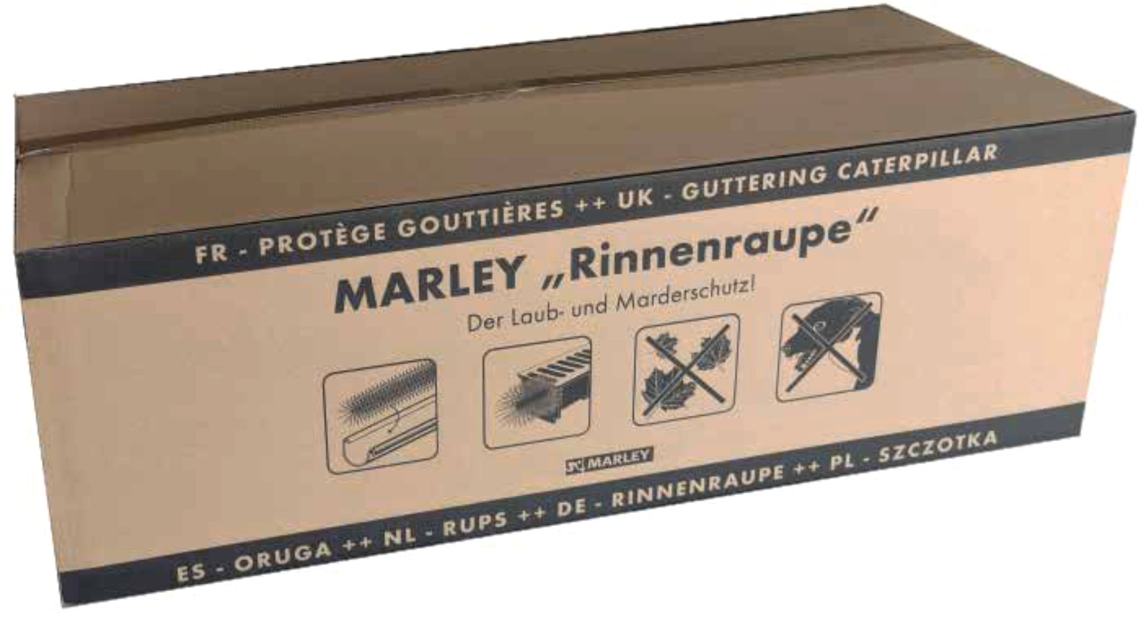 marley-rinnenraupe-20er-pack-24-m-120-mm-pe-borsten-verzinkter-stahldraht image 1