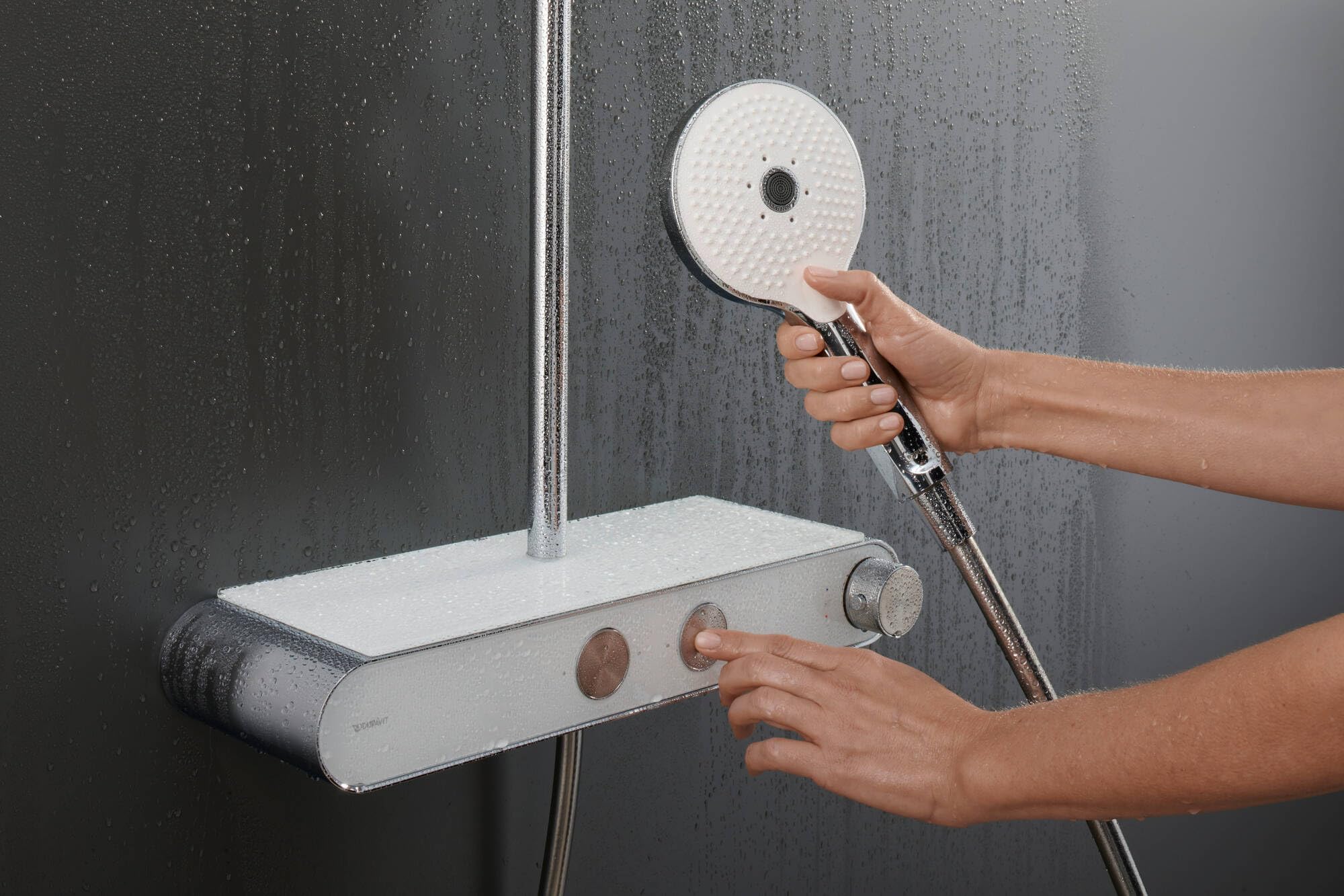 duravit-circle-duschsystem-mit-thermostat-chrom-wei-3-strahlarten image 2