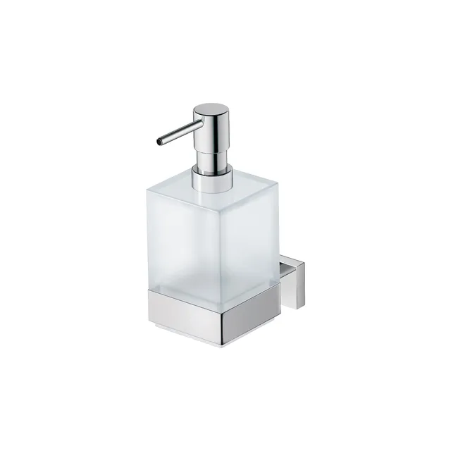 duravit-karree-seifenspender-0099541000-zur-wandmontage-glas-matt-chrom-10-3-cm- image 1