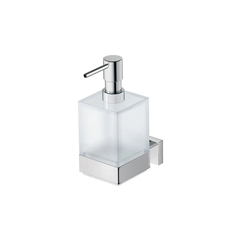 duravit-karree-seifenspender-0099541000-zur-wandmontage-glas-matt-chrom-10-3-cm- image 1