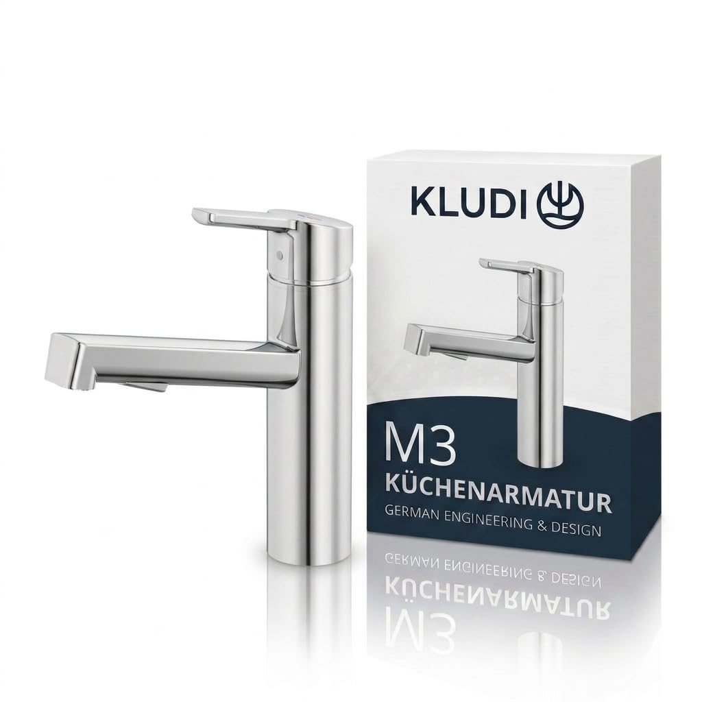 kludi-kludi-m3-wasserhahn-k-che-ausziehbar-mit-brause-2-strahlarten-360-schwenkb image 1