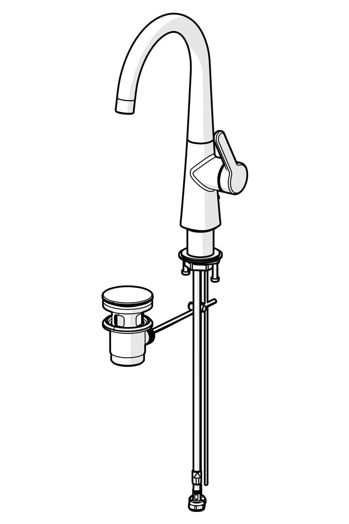 hansa-hansadesigno-style-waschtisch-einhebelmischer-167mm-chrom image 3