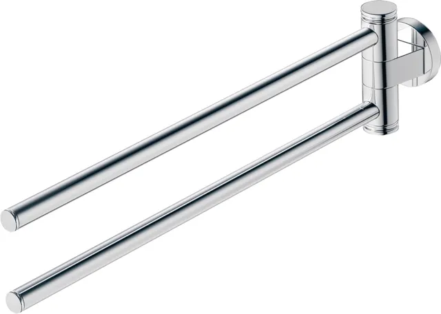 duravit-d-code-handtuchhalter-zweiarmig-schwenkbar-40-cm-chrom image 1