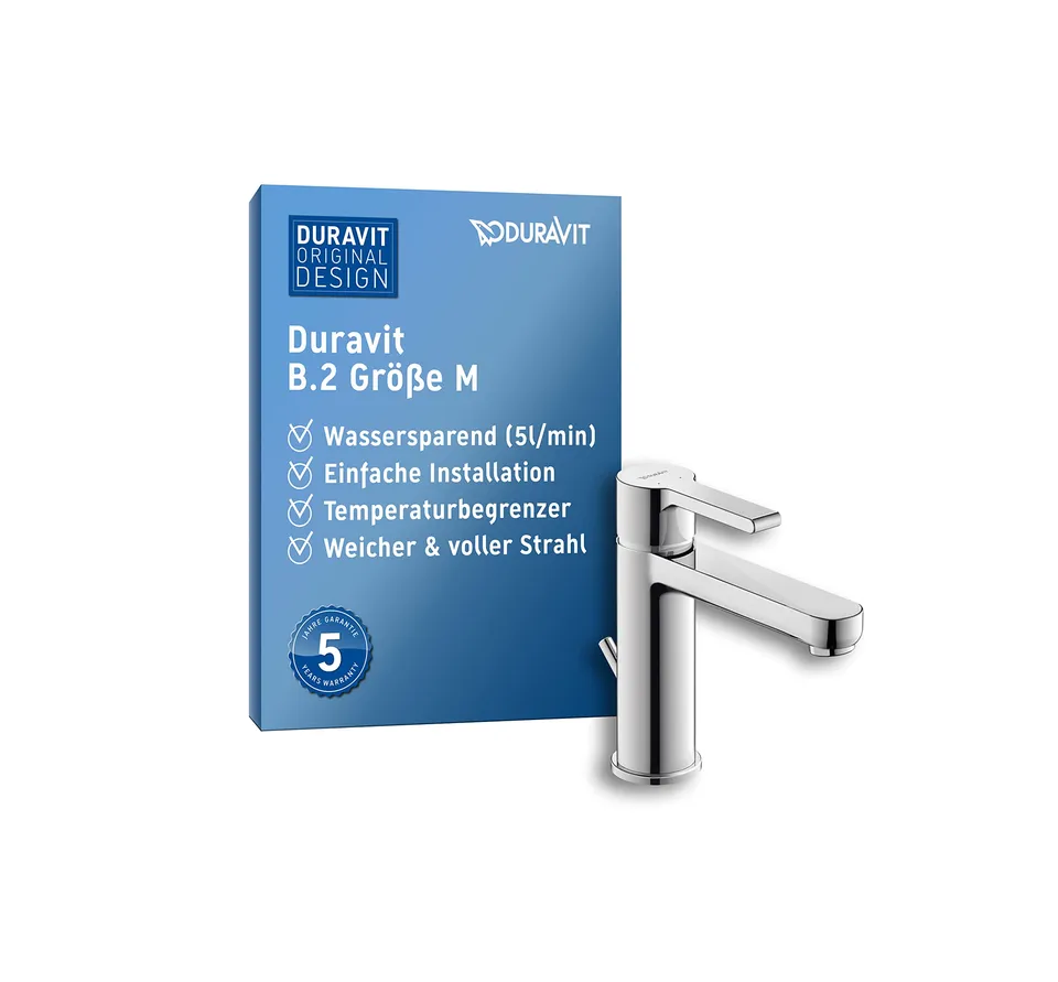 duravit-b-2-waschtischarmatur-gr-e-m-auslauf-106-5-mm-mit-zugstangen-ablaufgarni image 1