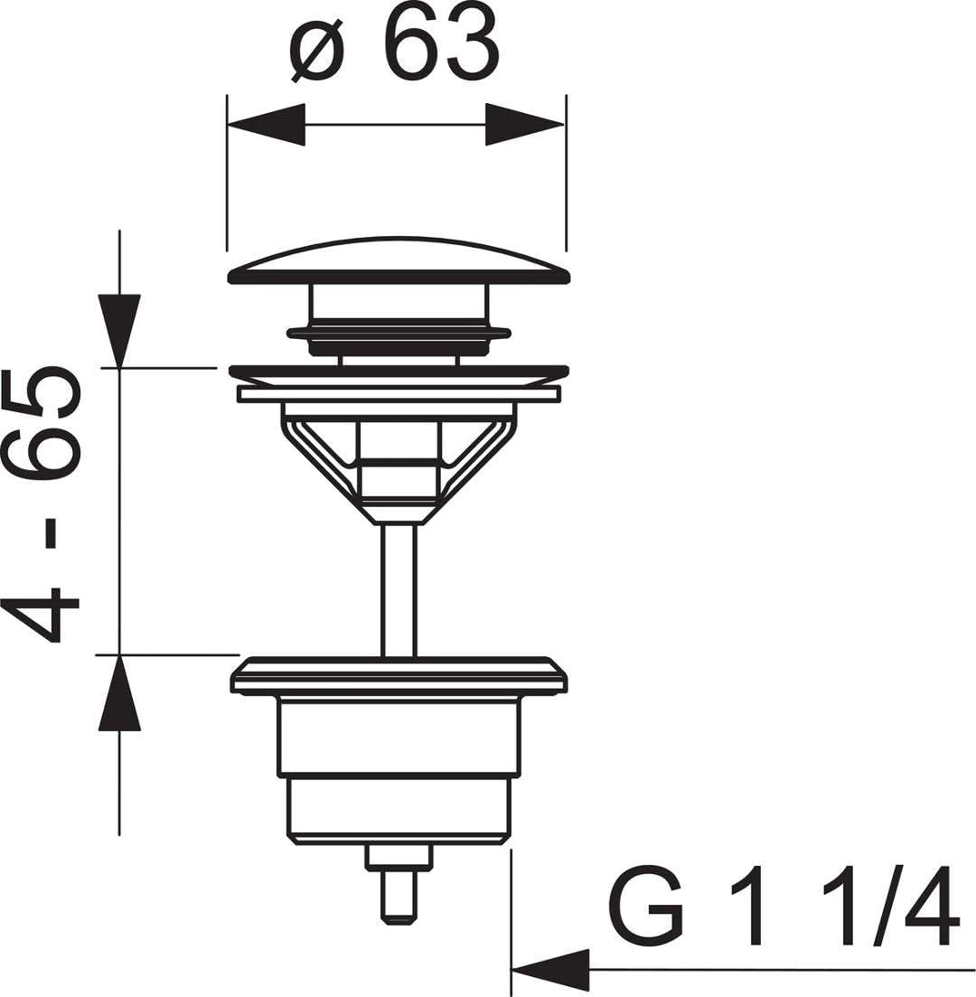 hansa-hansafill-ablaufgarnitur-push-open-g-1-1-4-f-r-standard-waschtische-chrom image 2