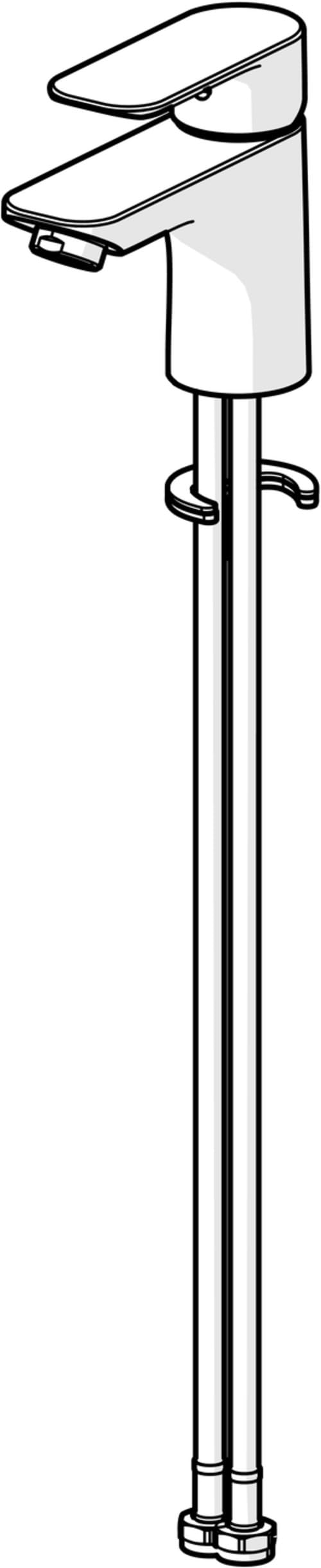 hansa-basic-waschtischarmatur-ohne-ablaufgarnitur-chrom-messing-ausladung-101-mm image 7