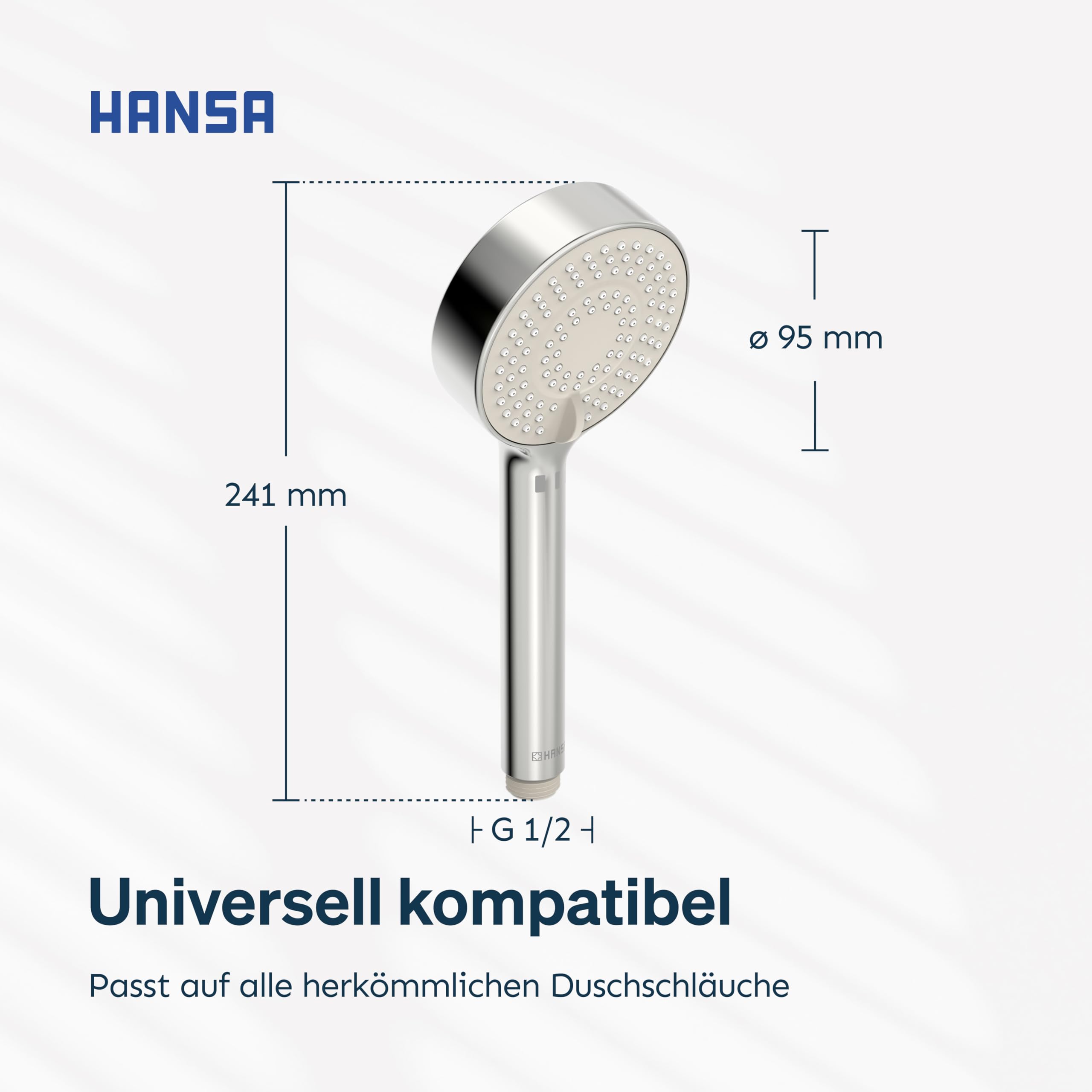 hansa-basicjet-handbrause-95-mm-3-strahlarten-chrom-g1-2 image 8
