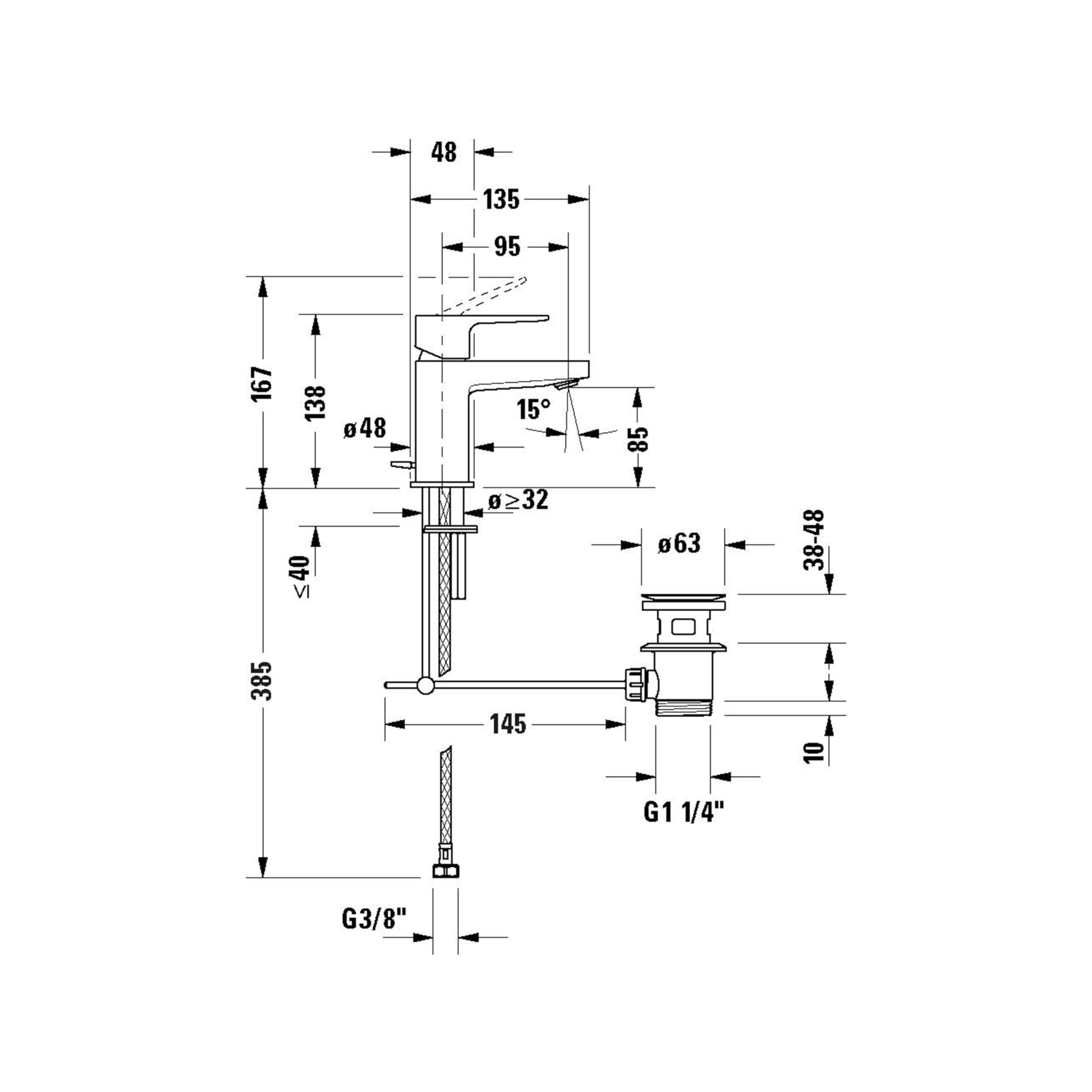 duravit-manhattan-waschtischarmatur-gr-e-s-auslauf-76-mm-mit-zugstangen-ablaufga image 7