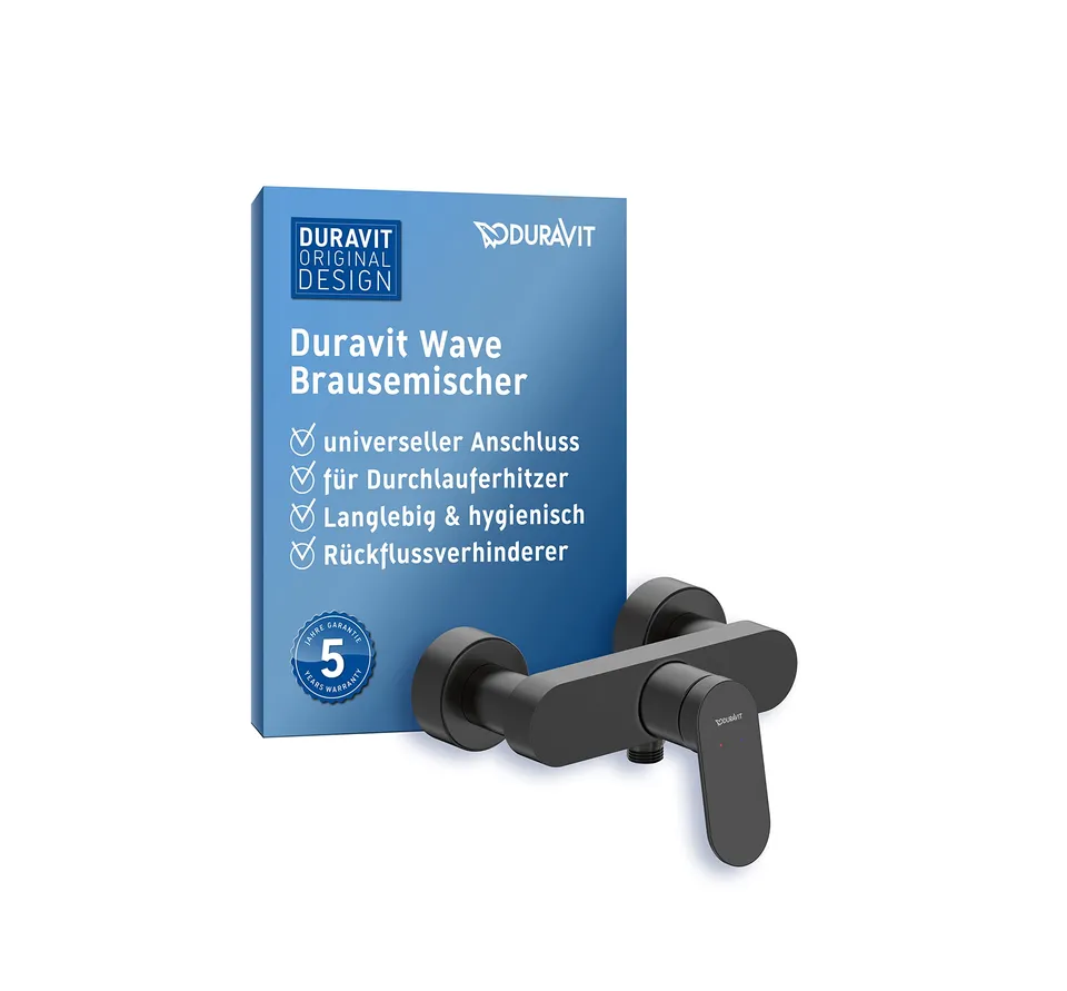 duravit-wave-duscharmatur-aufputz-einhebel-brausemischer-schwarz-matt image 1