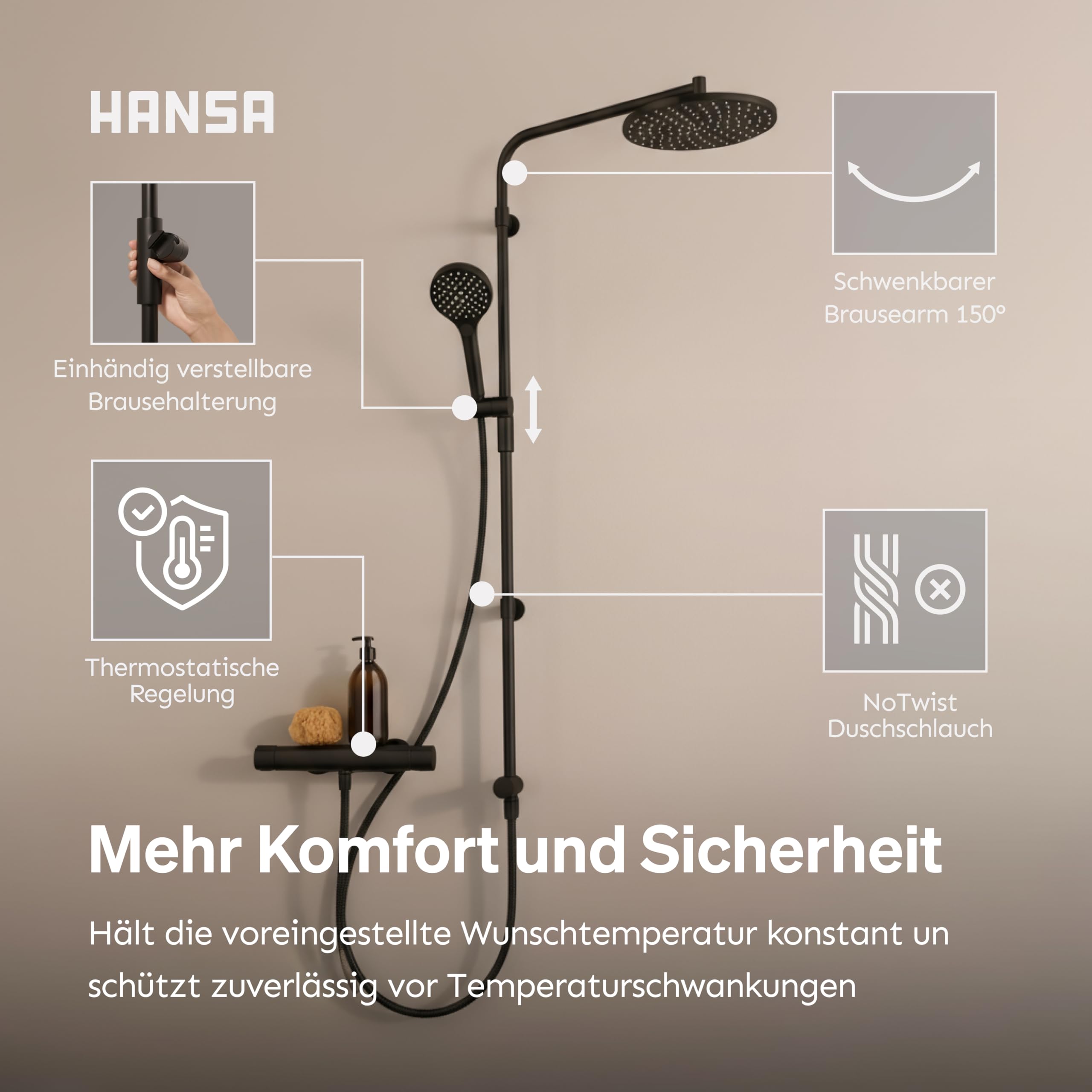 hansa-viva-duschsystem-thermostat-komplettset-schwarz-mit-regendusche-und-magshe image 5