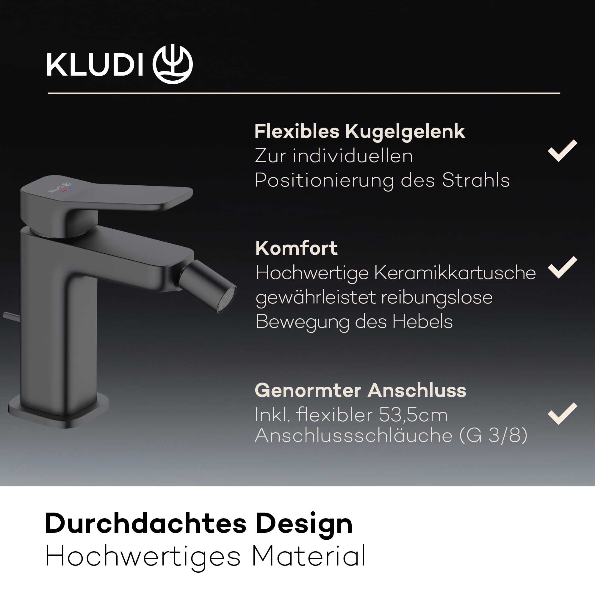 kludi-x3-einhebel-bidetarmatur-mit-zugstangen-ablaufgarnitur-100-mm-schwarz-matt image 6