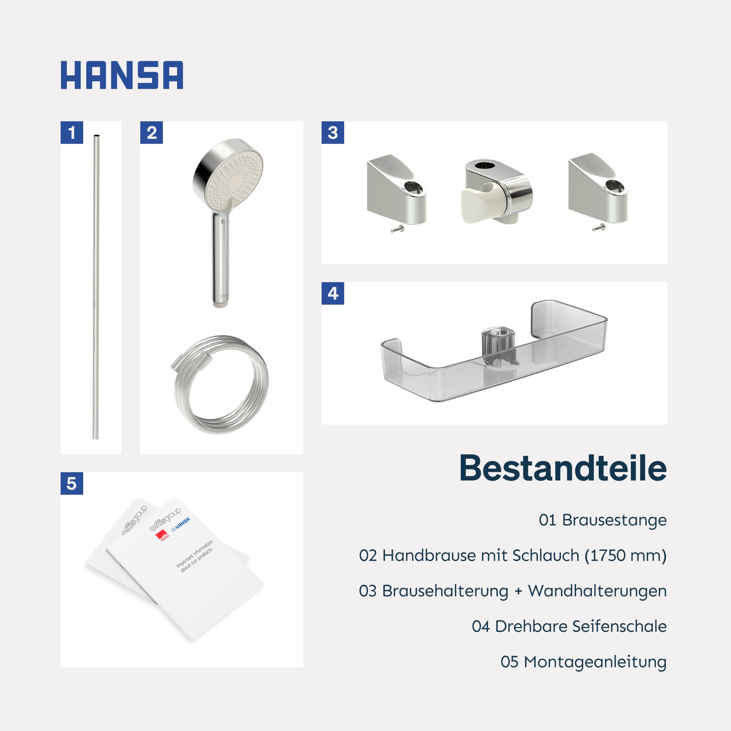 hansa-basicjet-duschgarnitur-chrom-duschset-mit-3-strahl-handbrause-1750-mm-schl image 8