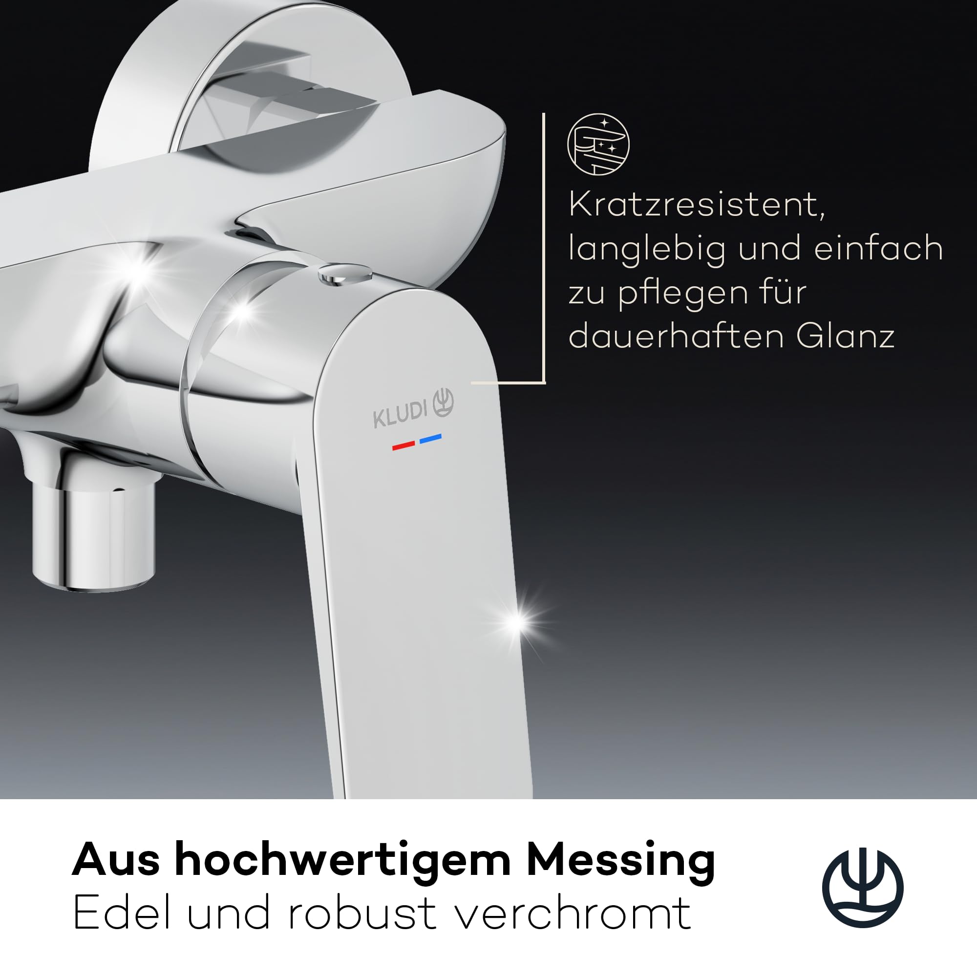 kludi-x1-duscharmatur-aufputz-brause-einhandmischer-chrom image 4