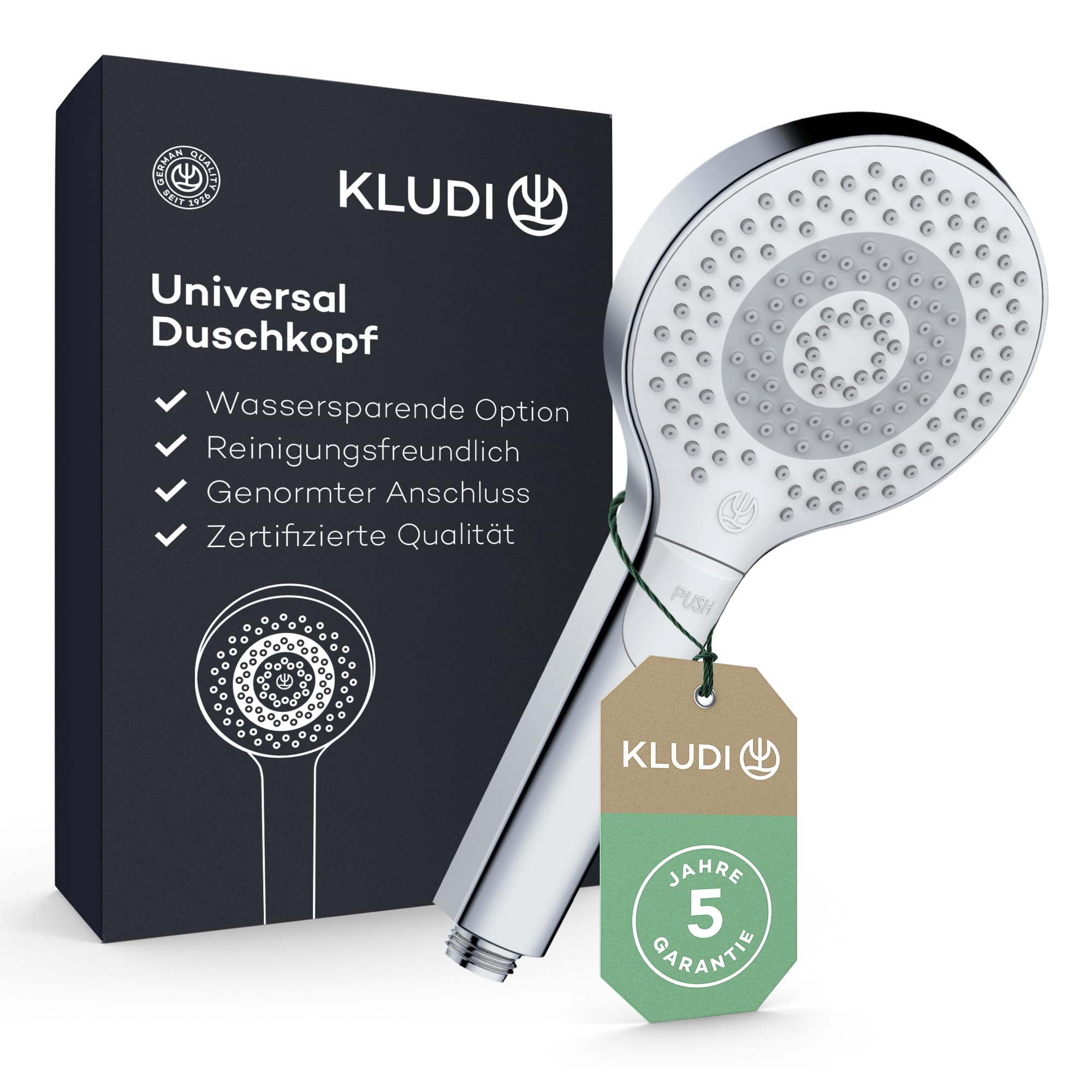 kludi-x3-universal-duschkopf-11-7-cm-chrom-mit-3-strahlarten image 1