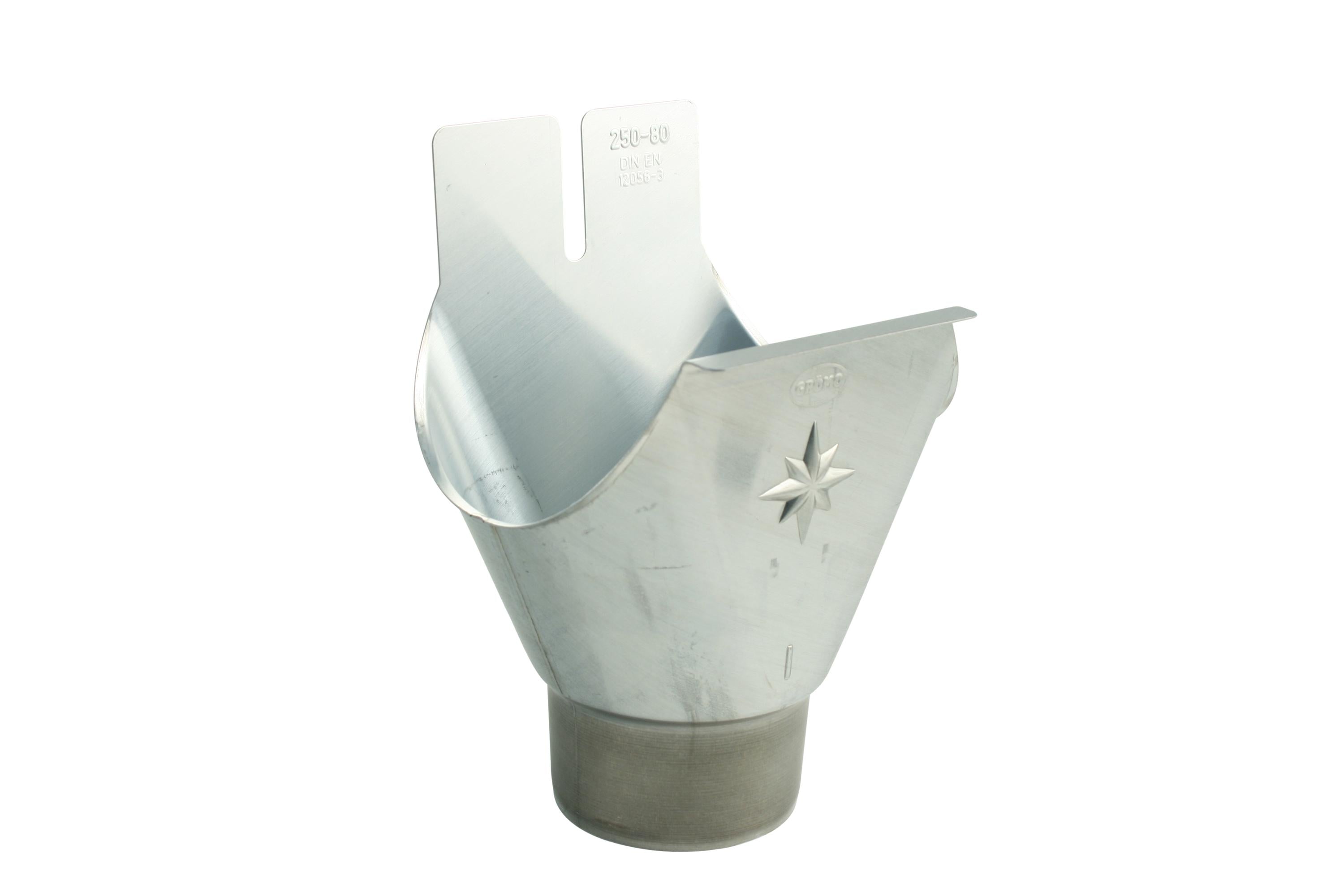 marley-stutzen-f-r-halbrunde-zink-dachrinne-rg-100-80-aus-titan-zink image 1