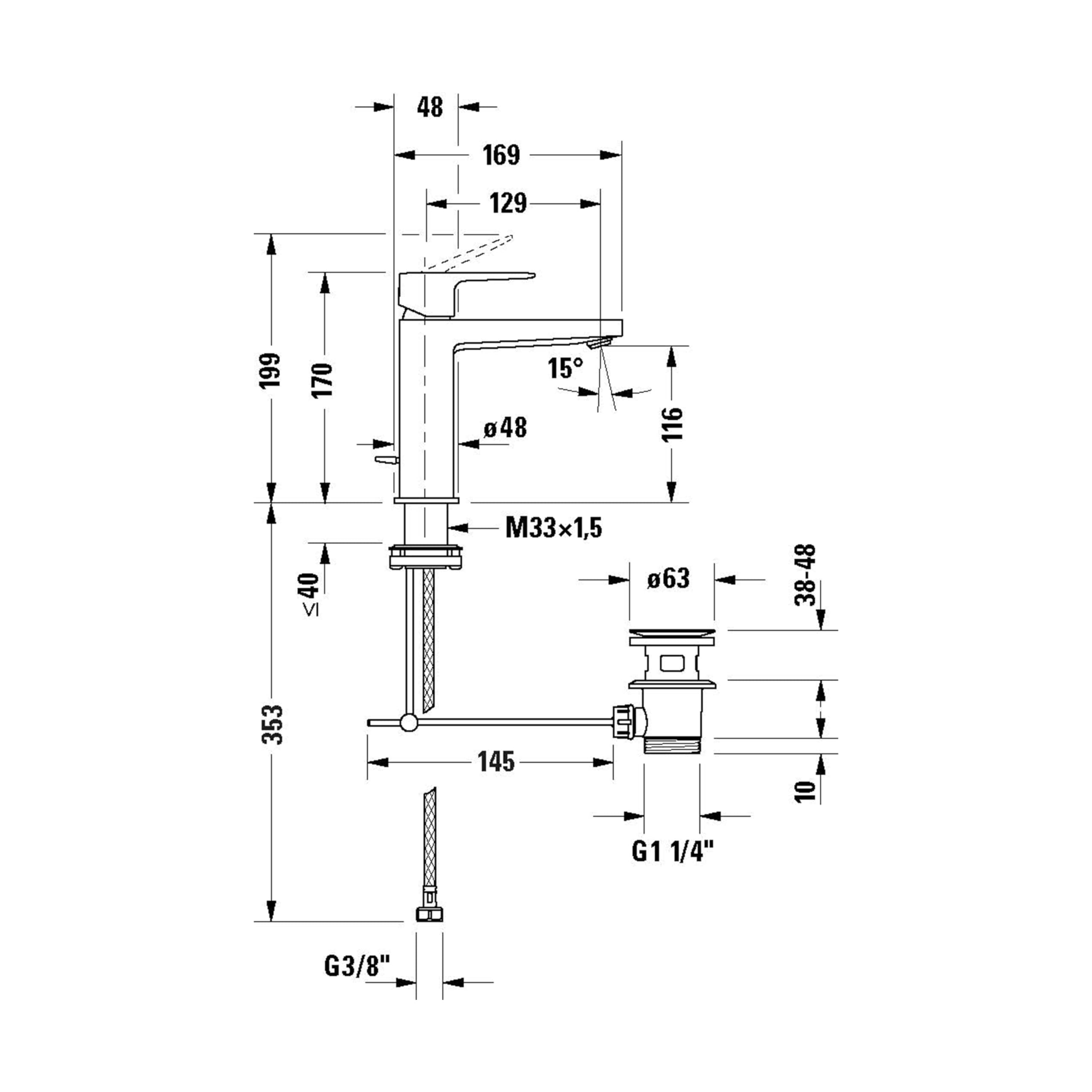 duravit-manhattan-waschtischarmatur-gr-e-m-auslauf-116-mm-freshstart-chrom-2 image 7
