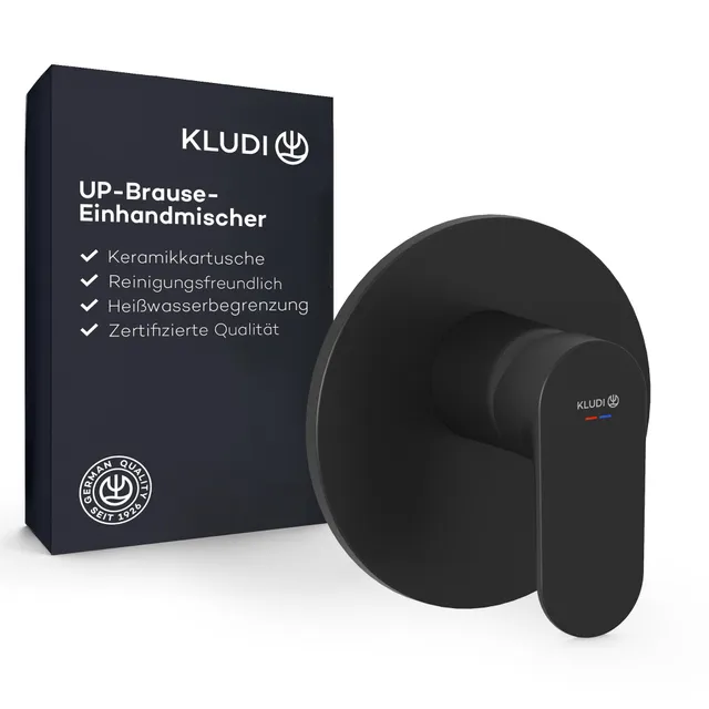 kludi-x1-unterputz-brause-einhandmischer-schwarz-matt-mit-hei-wasserbegrenzung-f image 1