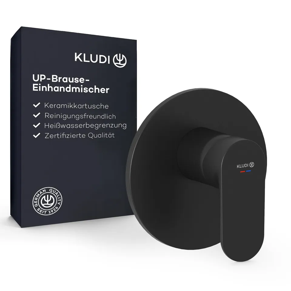 kludi-x1-unterputz-brause-einhandmischer-schwarz-matt-mit-hei-wasserbegrenzung-f image 1