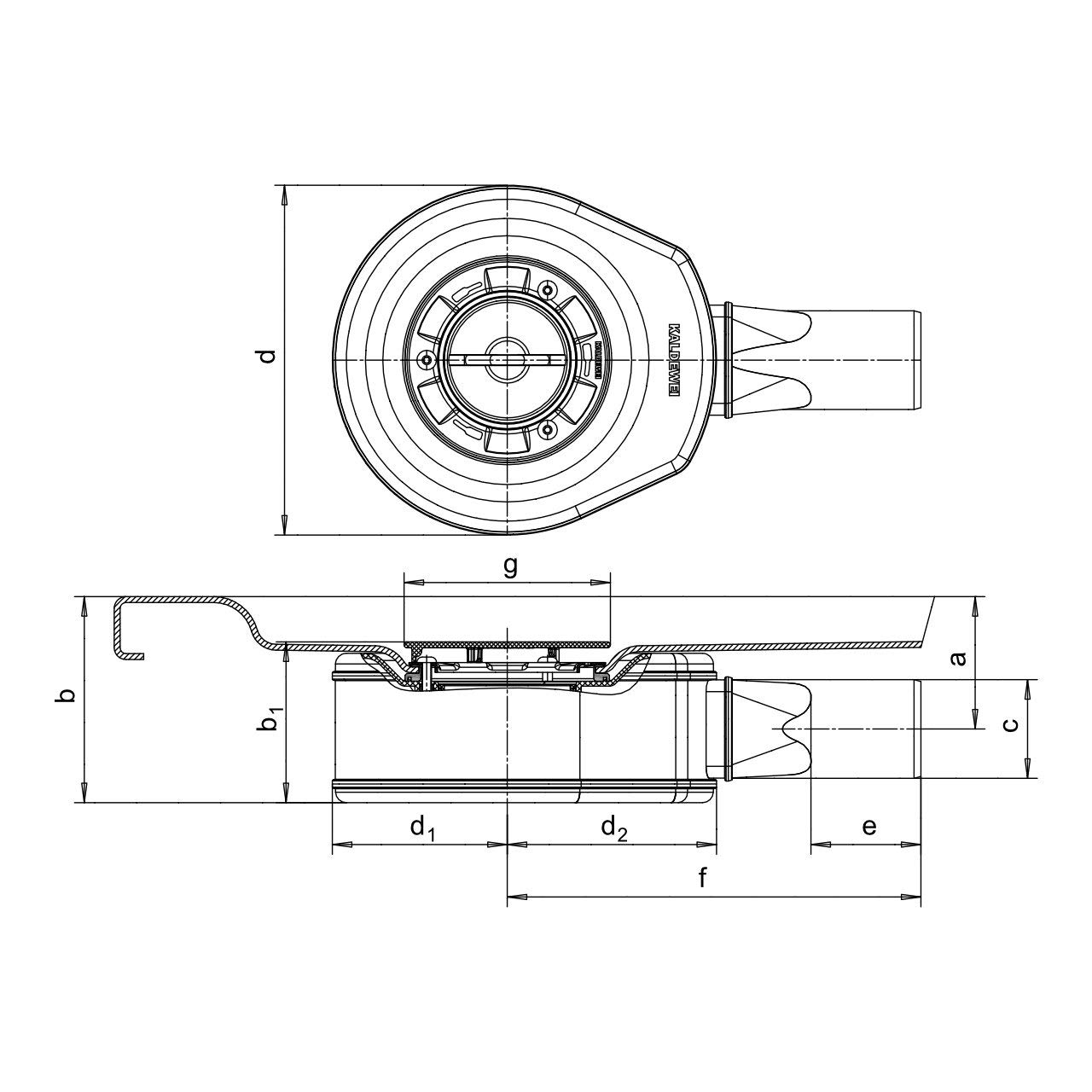kaldewei-professional-ka-90-ablaufgarnitur-ultraflach-wei-mit-emaille-deckel image 2