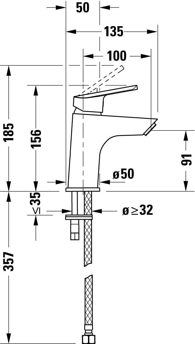 duravit-no-1-waschtischarmatur-s-auslauf-91-mm-freshstart-chrom image 3