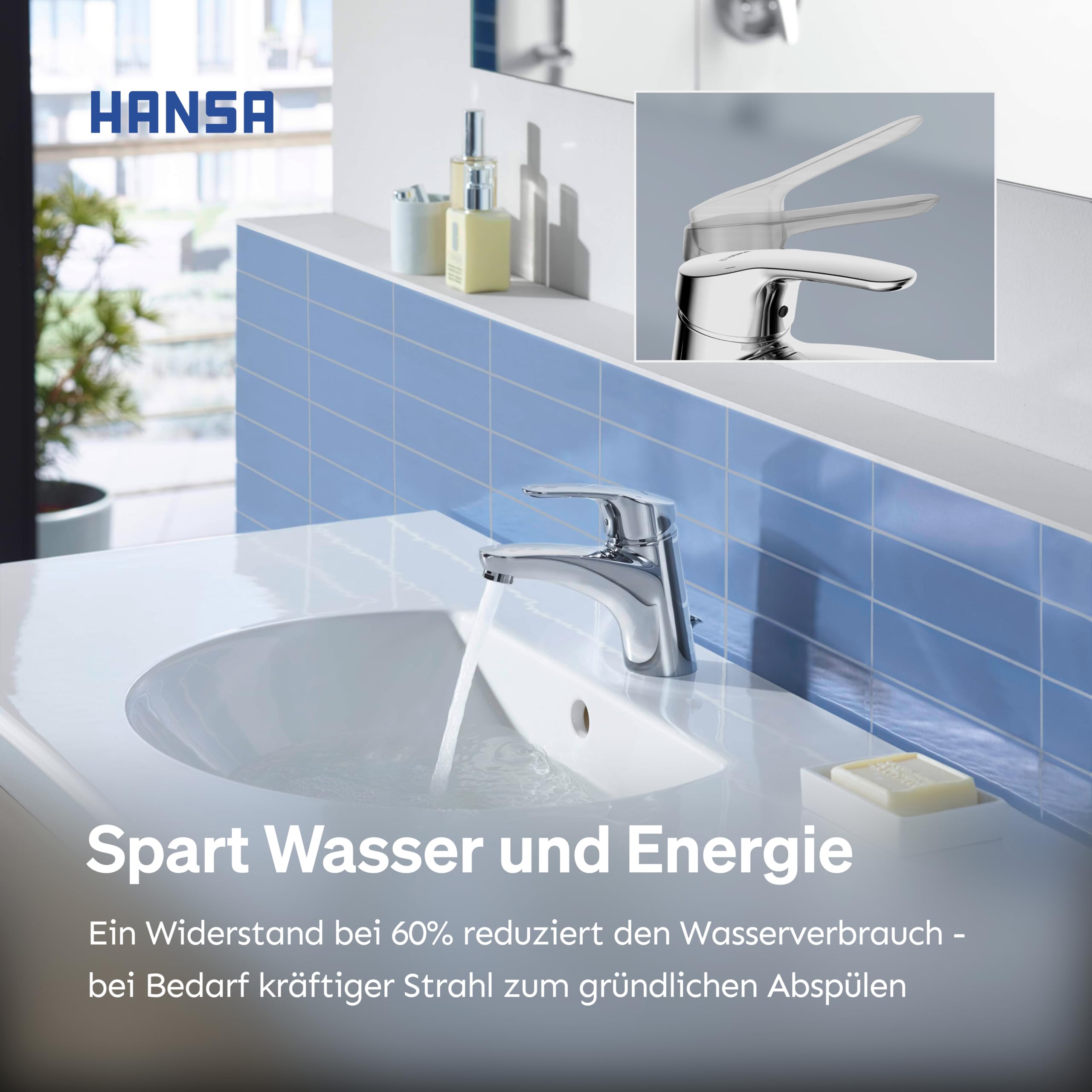 hansa-mix-waschtischarmatur-mit-wasserbremse-und-ablaufgarnitur-chrom image 4