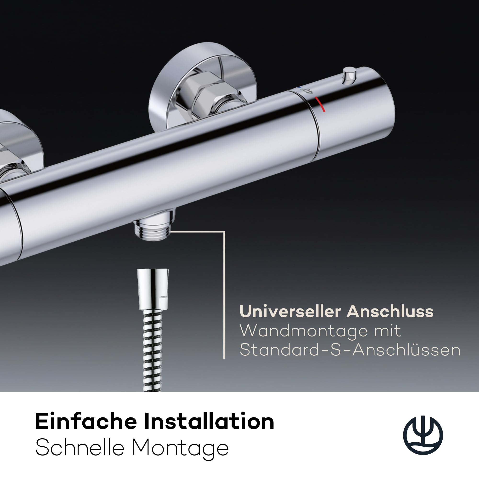 kludi-x1-duschthermostat-aufputz-f-r-1-verbraucher-chrom-350030575 image 2
