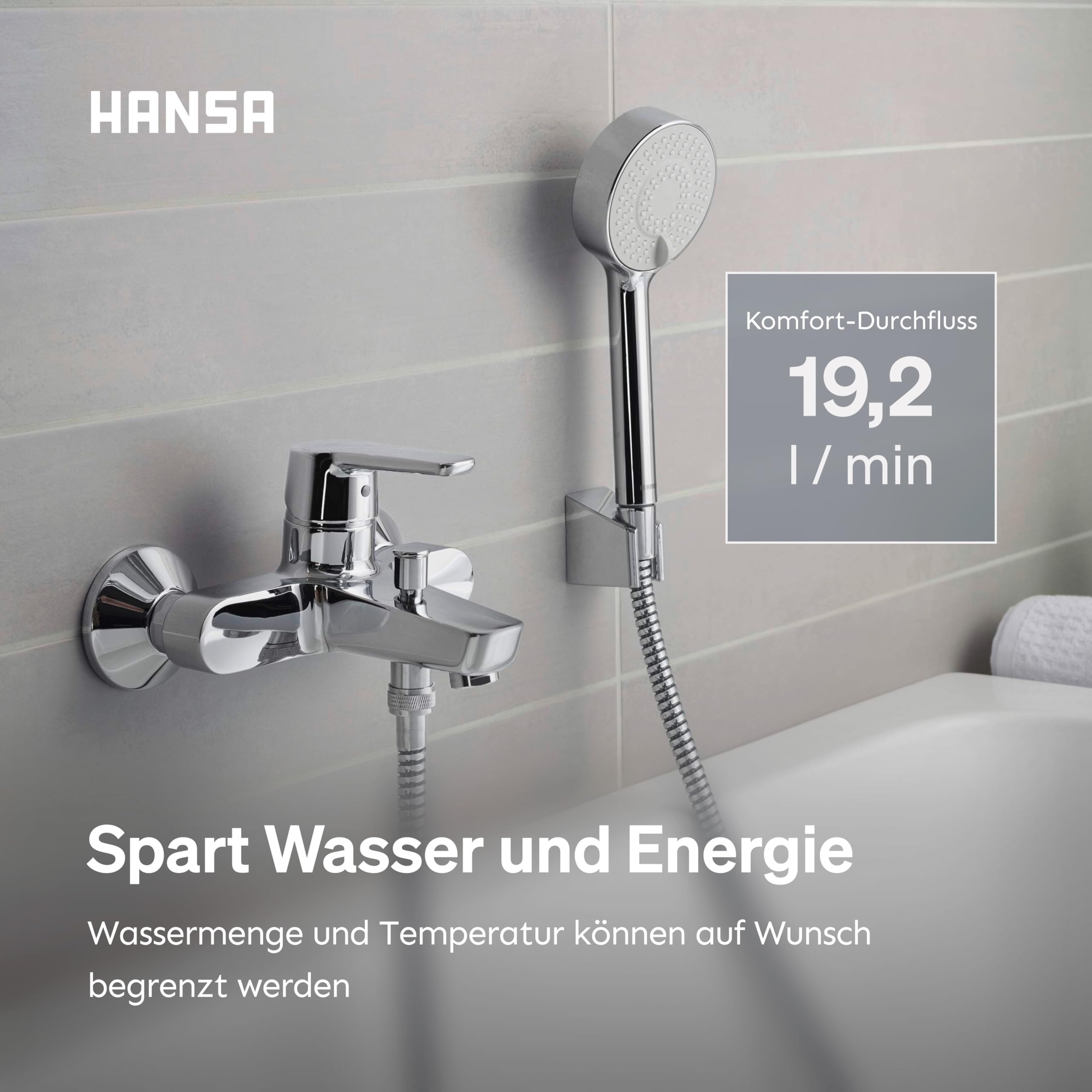 hansa-polo-badewannenarmatur-einhebelmischer-wandmontage-mit-zugumsteller-chrom image 5