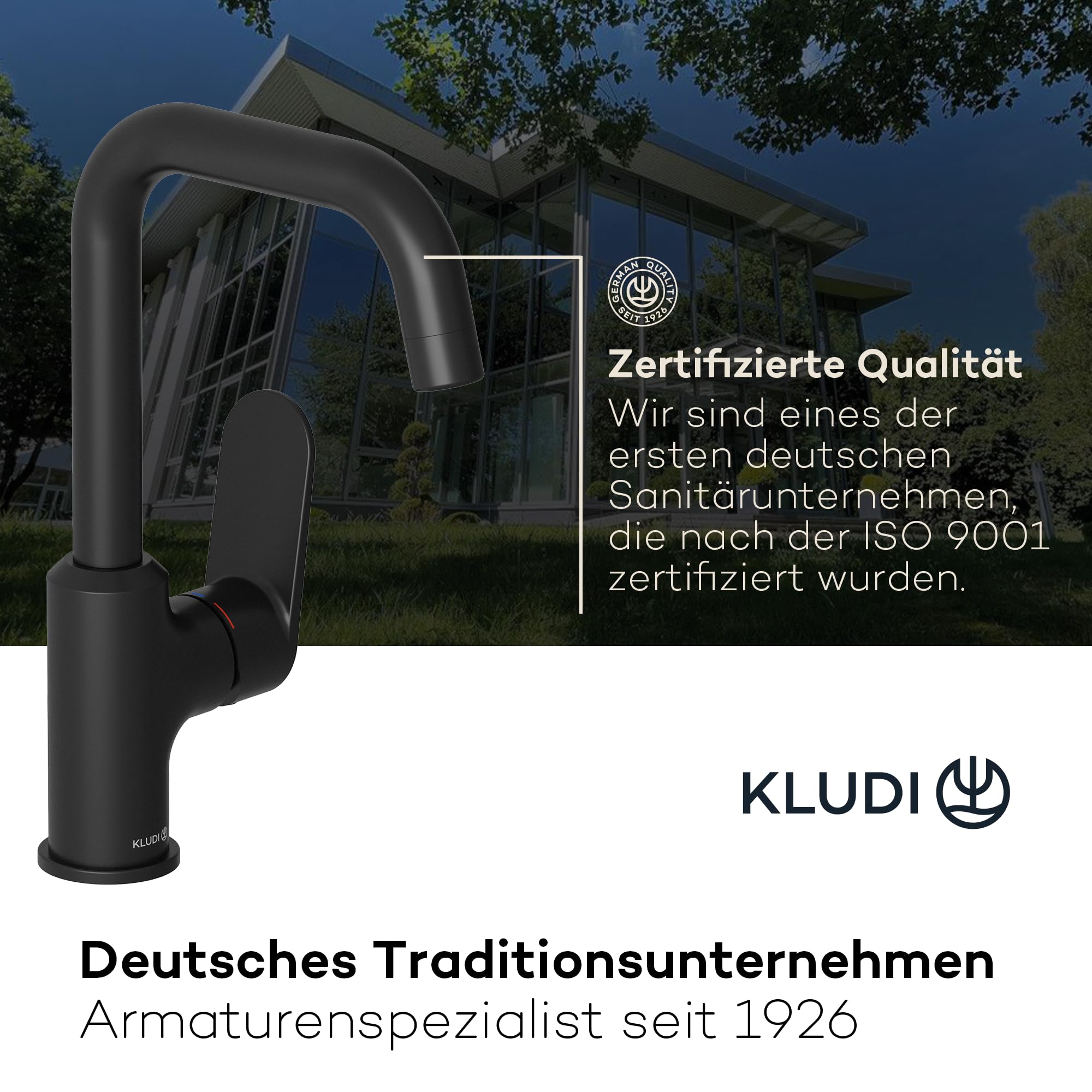 kludi-x1-waschtischarmatur-schwarz-matt-360-schwenkbar-auslaufh-he-205-mm image 7