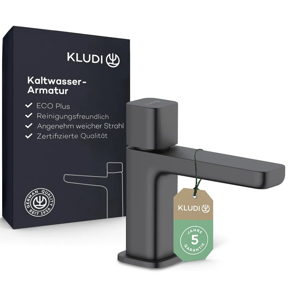 kludi-x3-waschtischarmatur-kaltwasser-80-mm-schwarz-matt image 1