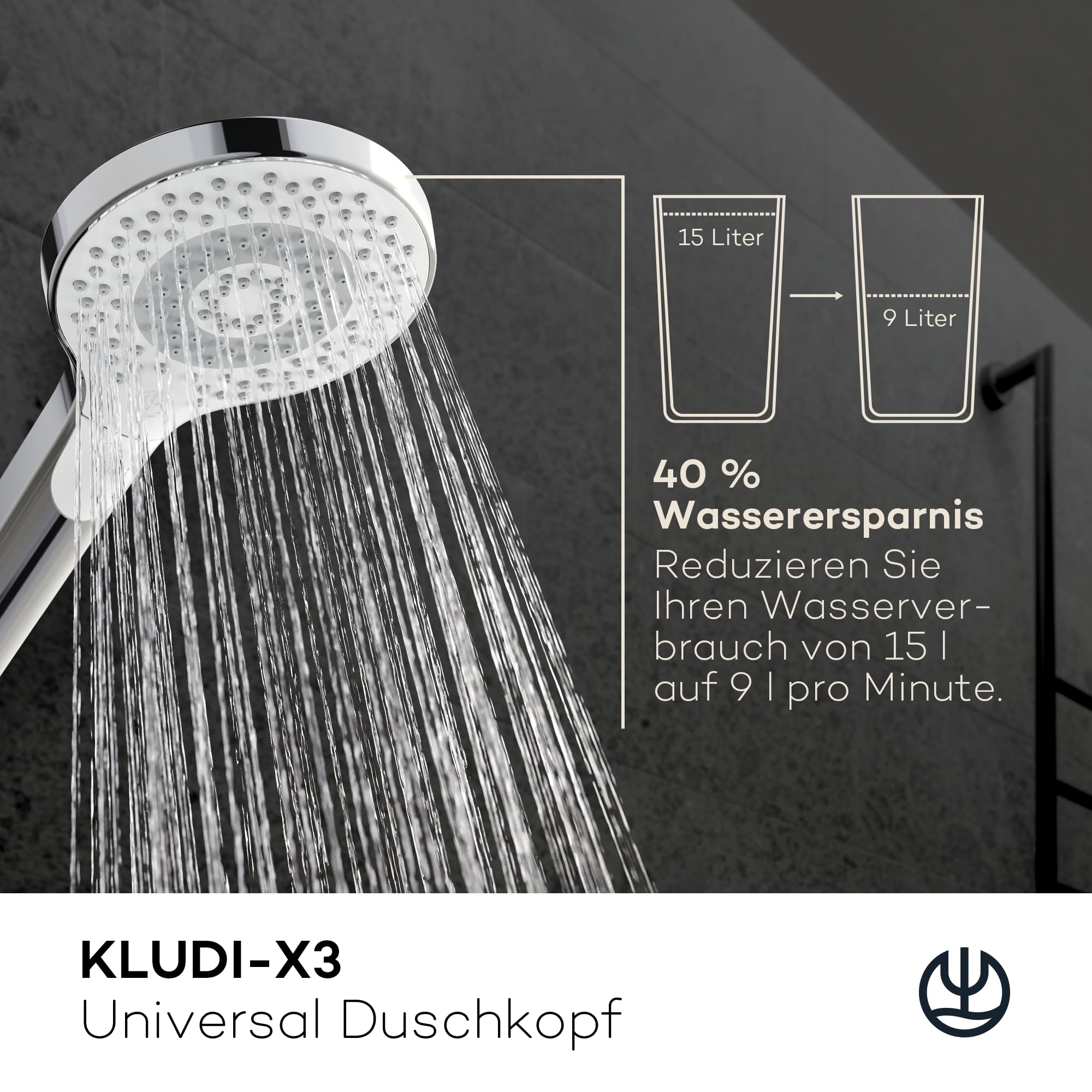 kludi-x3-universal-duschkopf-11-7-cm-chrom-mit-3-strahlarten image 2