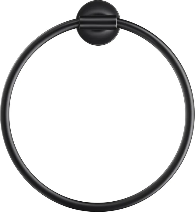 duravit-starck-t-handtuchring-wandmontage-schwarz-matt-21-cm-180-schwenkbar image 1