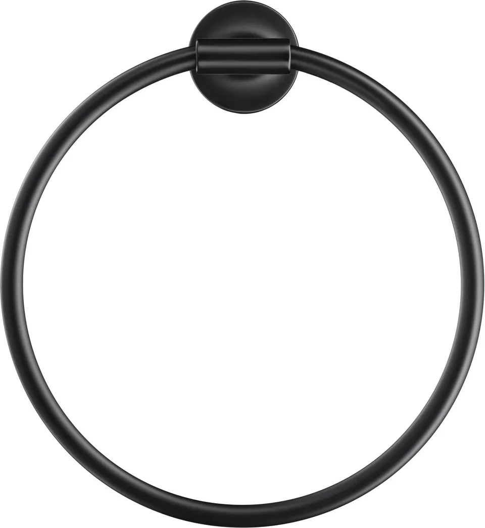 duravit-starck-t-handtuchring-wandmontage-schwarz-matt-21-cm-180-schwenkbar image 1