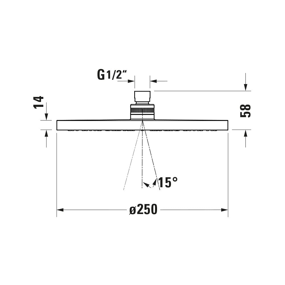 duravit-universal-kopfbrause-rain-250-mm-schwarz-matt-verstellbar image 5