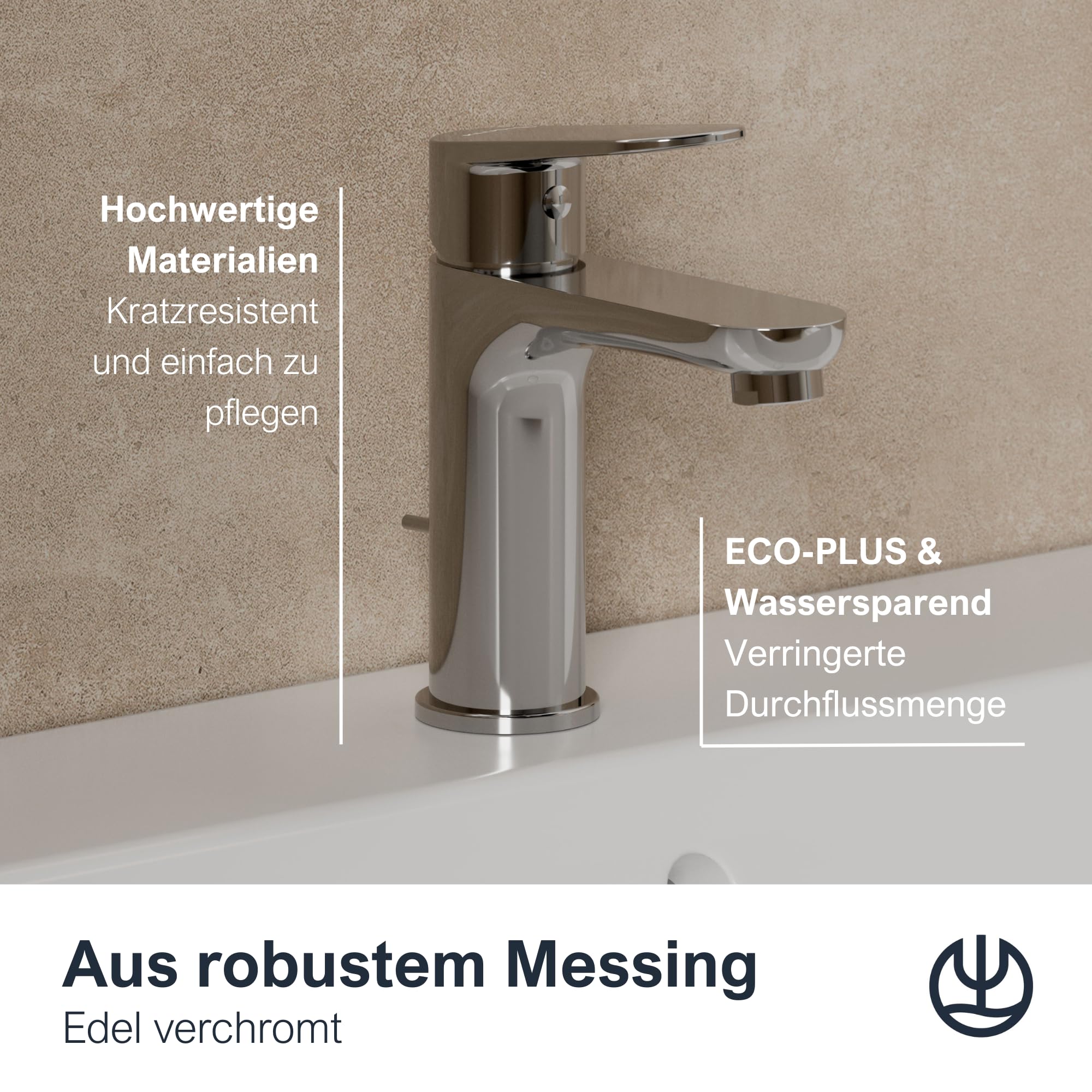 kludi-x1-niederdruck-waschtischarmatur-gr-e-m-95-mm-chrom-mit-ablaufgarnitur image 4