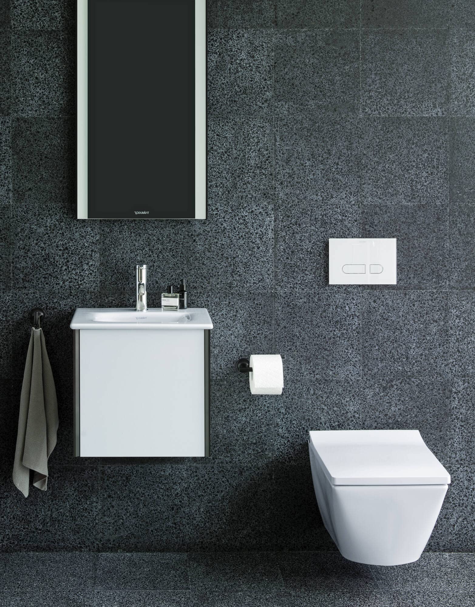 duravit-starck-t-papierrollenhalter-f-r-1-rolle-schwarz-matt-wandmontage image 2