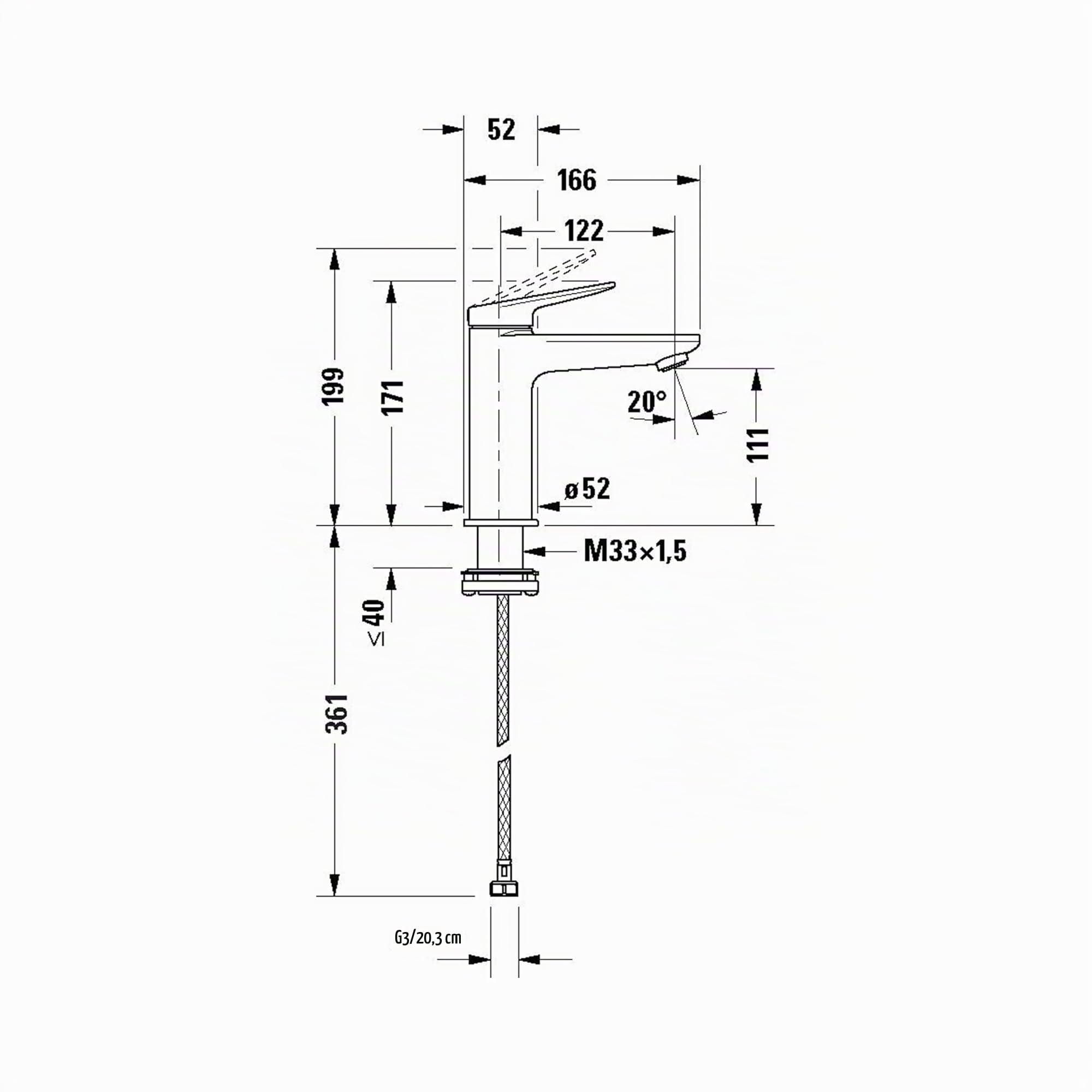 duravit-wave-waschtischarmatur-m-freshstart-energiesparend-chrom-111-mm image 7