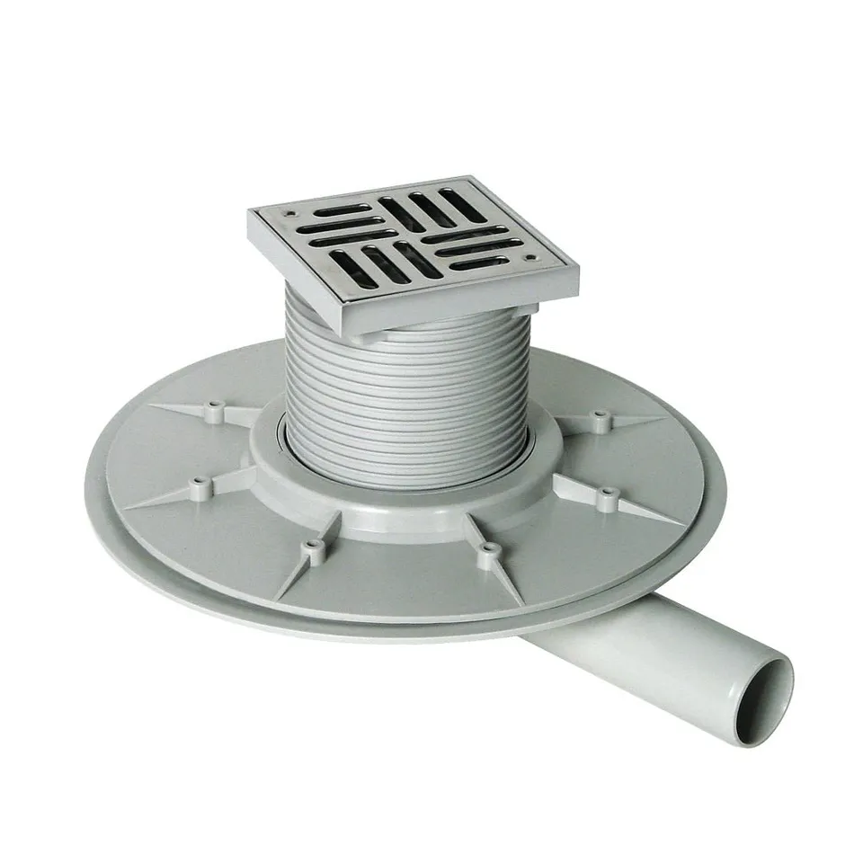 marley-bodenablauf-mit-trockensiphon-dn-50-100-x-100-mm-einbautiefe-105-mm-pp-mi image 1