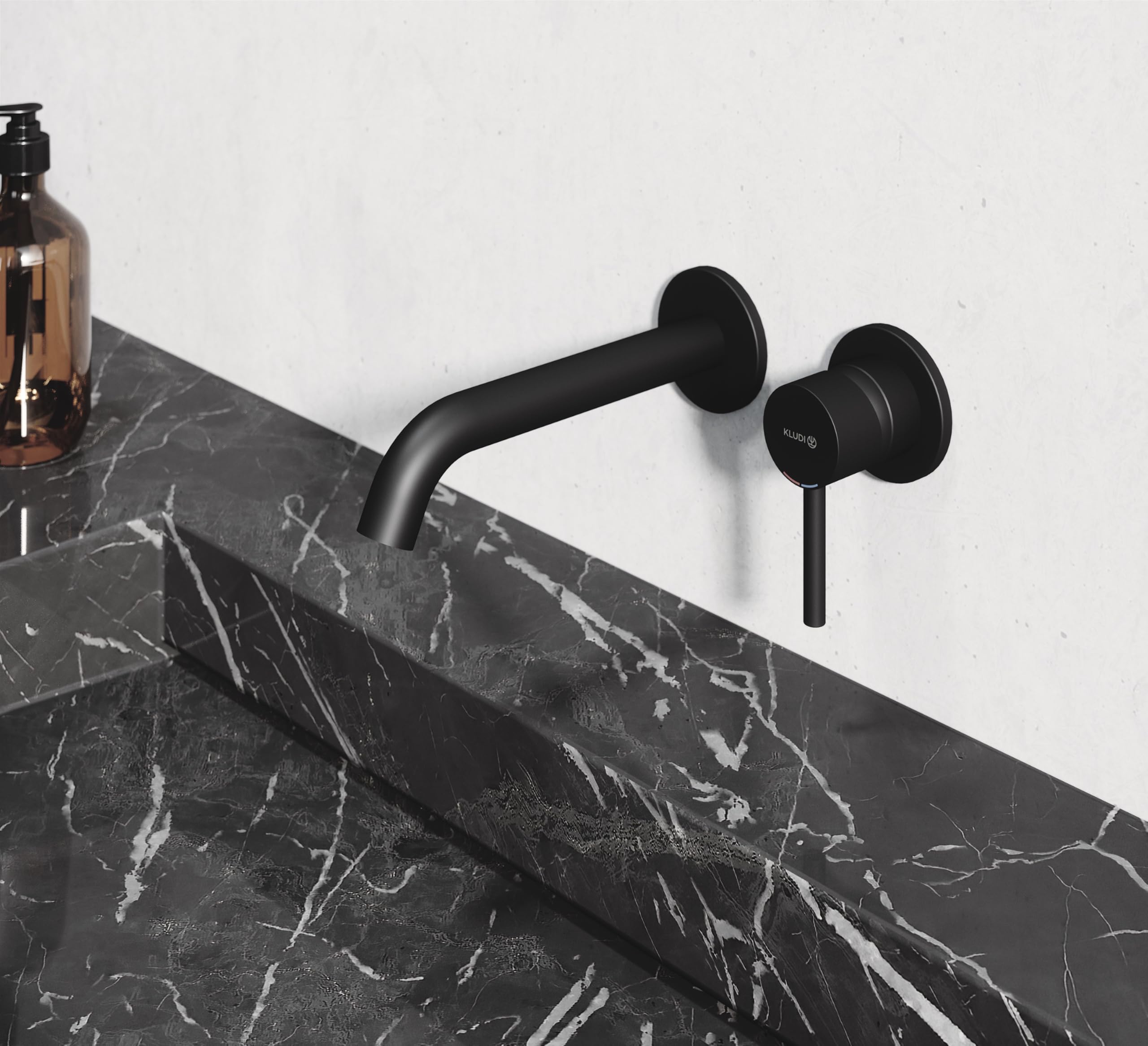 kludi-bozz-zweiloch-waschtischarmatur-unterputz-schwarz-matt-wand-wasserhahn-aus image 3