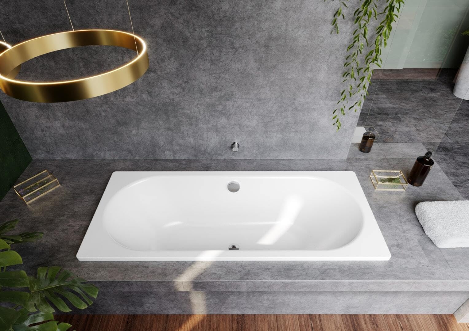 kaldewei-classic-duo-badewanne-114-190-x-90-cm-stahl-emaille-alpinwei-mit-perl-e image 2