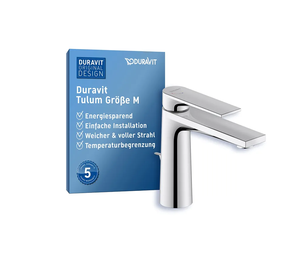 duravit-tulum-waschtischarmatur-gr-e-m-auslauf-122-mm-mit-freshstart-chrom image 1
