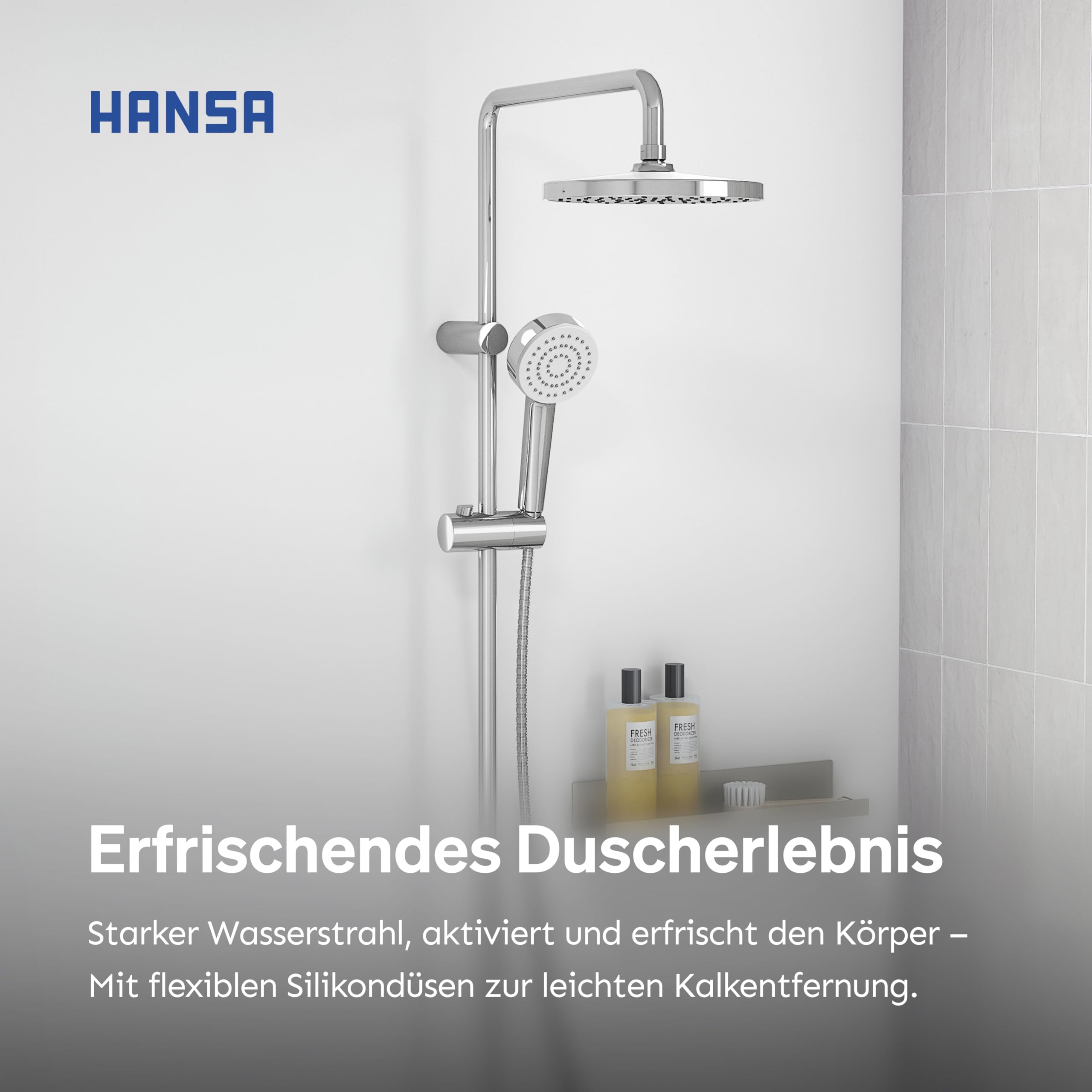 hansa-basic-duschsystem-komplettset-mit-regendusche-und-handbrause-chrom image 4