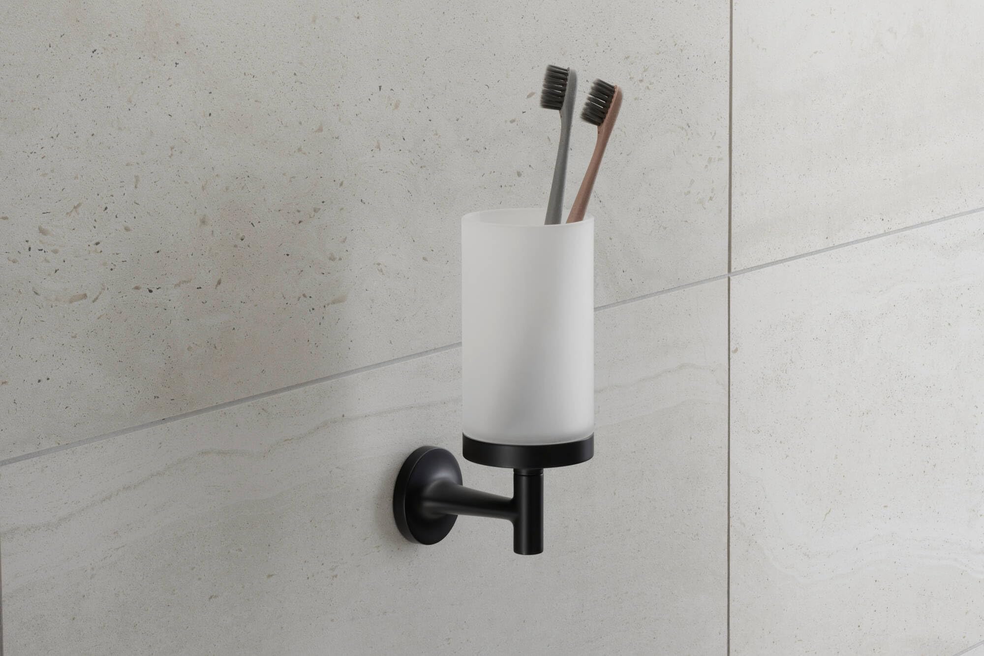 duravit-starck-t-zahnputzbecher-schwarz-matt-glashalter-wandmontage-glas-matt image 8